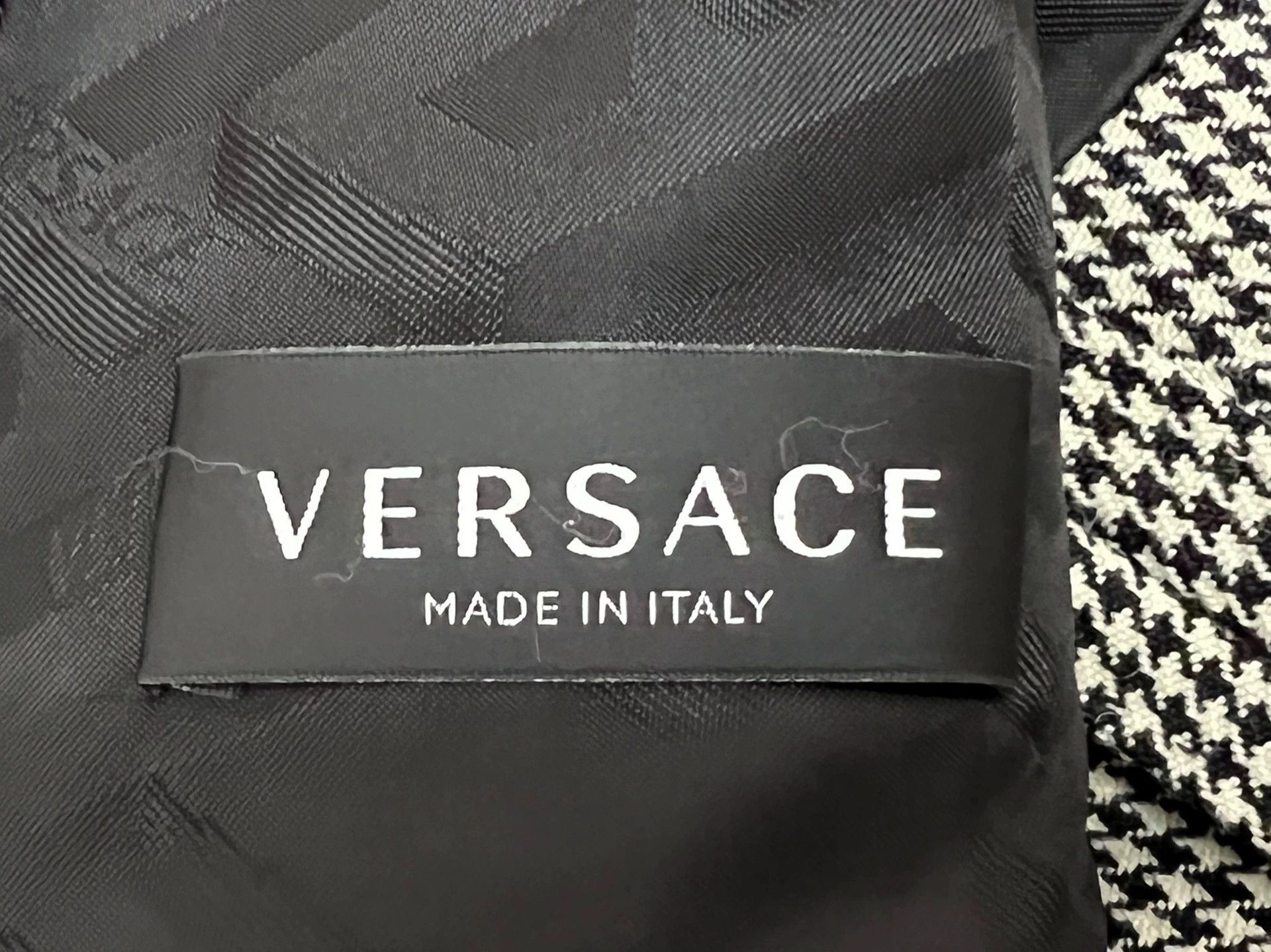 Versace Versace Runway Regular 1 Vent 100% Wool Plaid 52 Blazer Size 52R - 4 Thumbnail