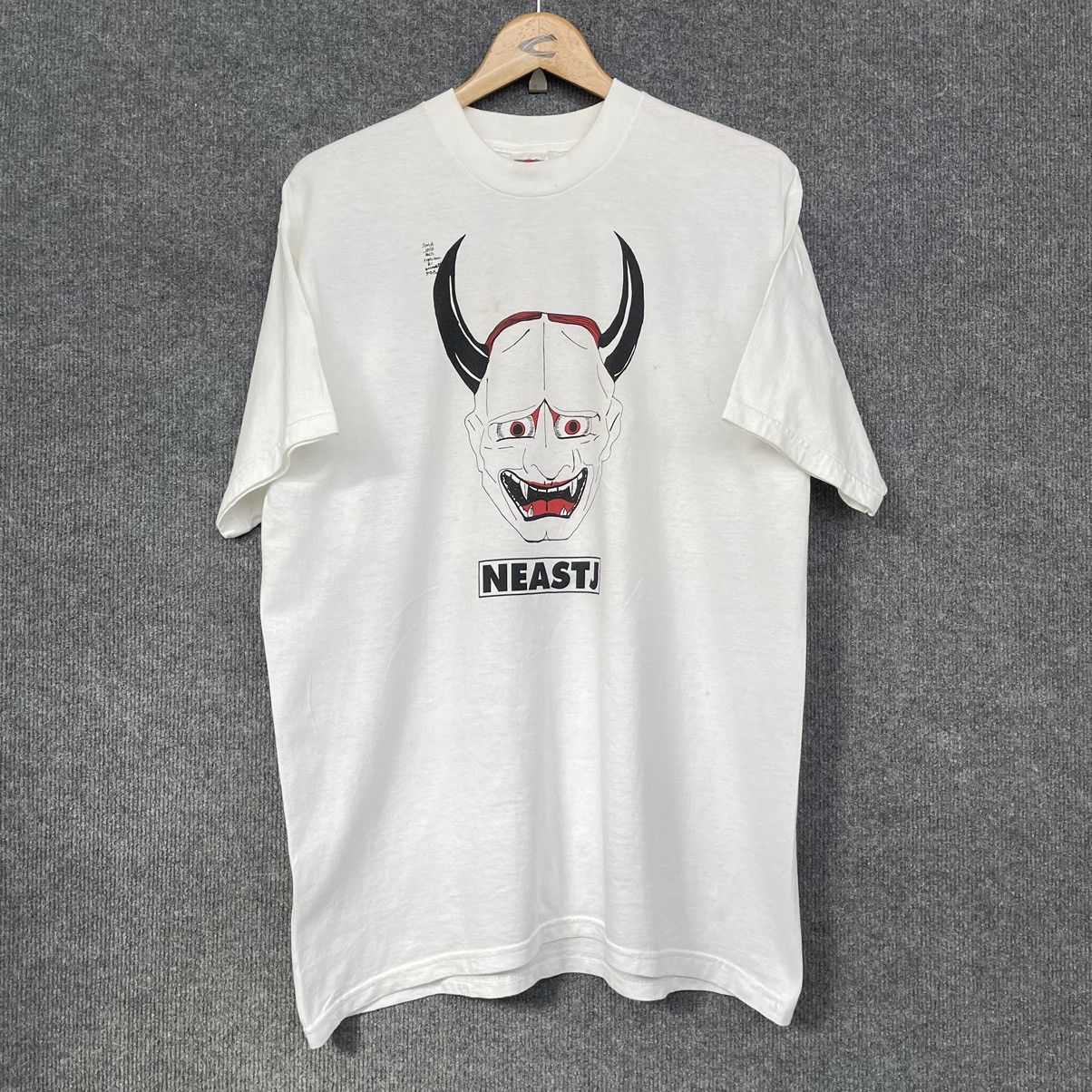 Vintage Vintage 90s Japanese Satanic T Shirt Size US L / EU 52-54 / 3 - 1 Thumbnail