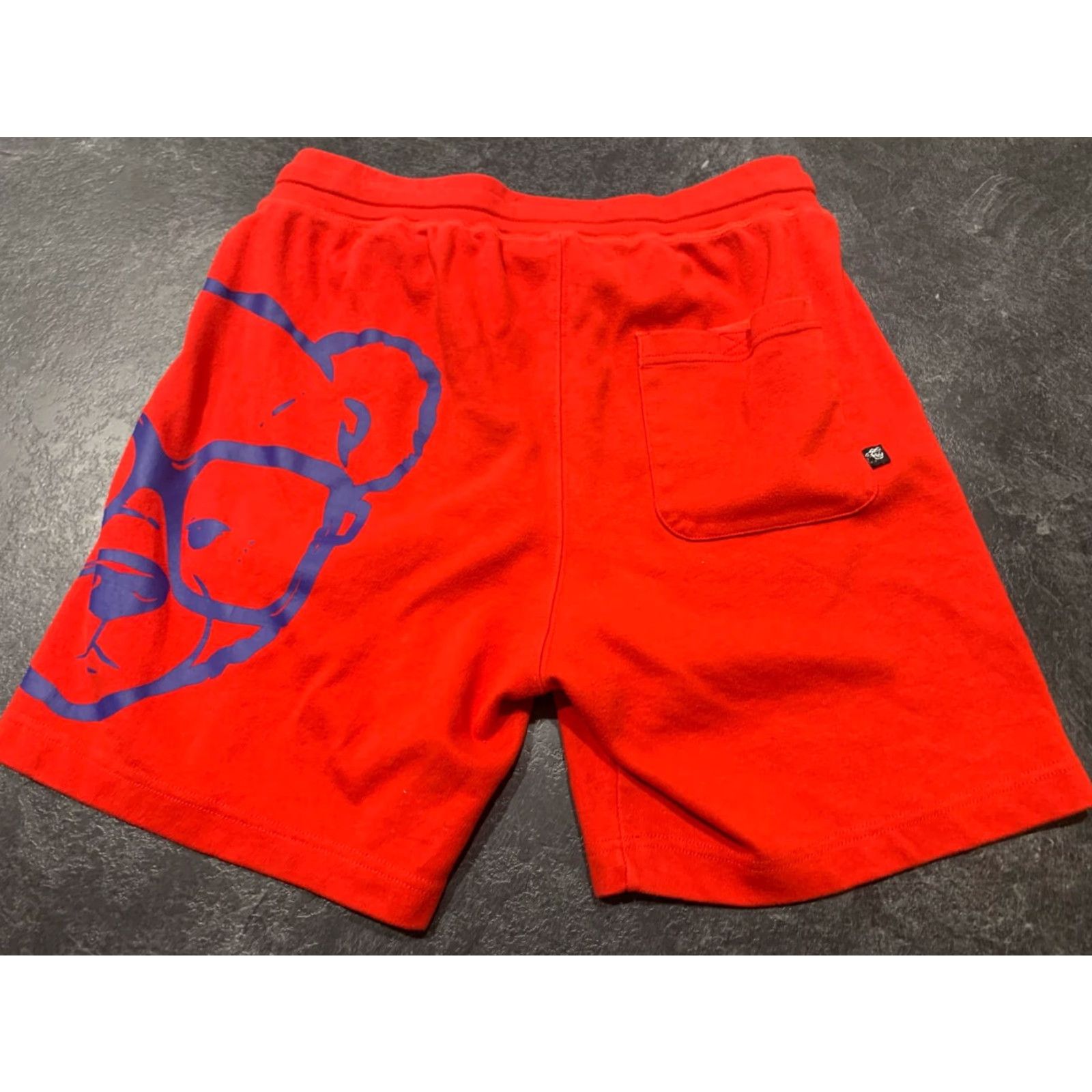 NANGA Hustle Gang Fleece Shorts Mens Large Red Sweat Size US 33 - 2 Thumbnail