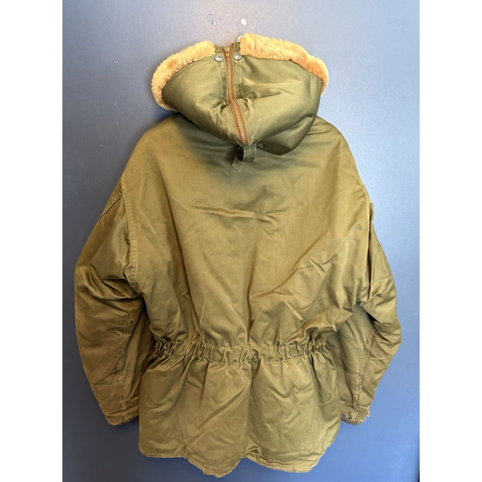 Olive VINTAGE Olive Green Winter Parka Jacket Extreme Cold Weather Civilian 40’s XL Size US XL / EU 56 / 4 - 6 Thumbnail