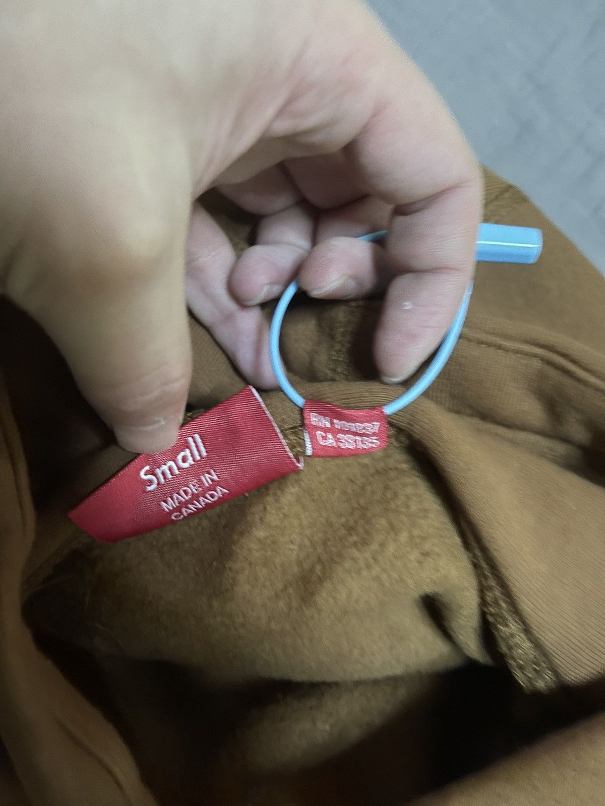 Supreme Supreme fw17 rust Brown box logo hooded sweatershirt Size US S / EU 44-46 / 1 - 5 Thumbnail