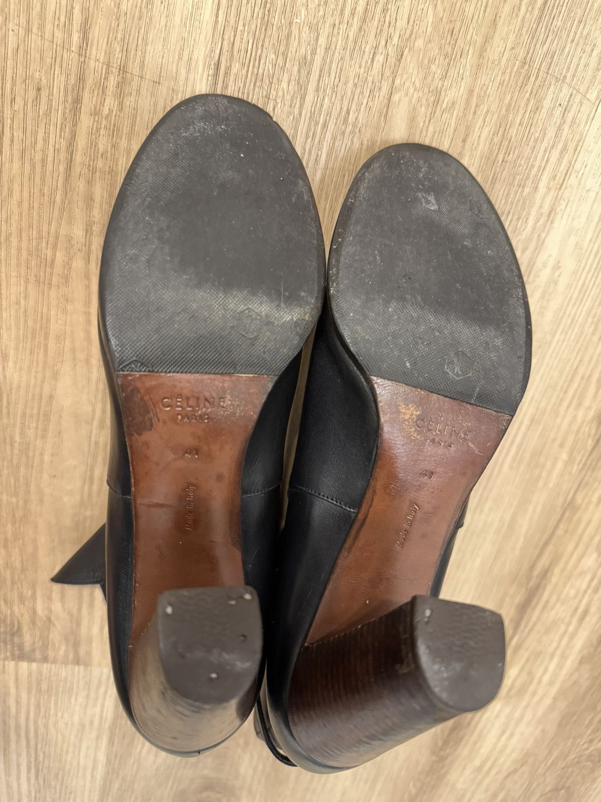 Celine Celine Paris leather Vintage boots size 41 black Size US 11 / IT 41 - 11 Thumbnail