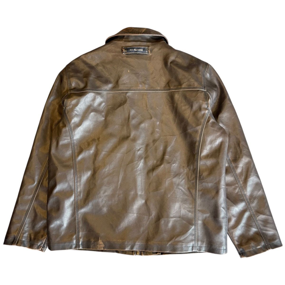 U.S. Polo Assn. US Polo Assn Leather Jacket Size US XL / EU 56 / 4 - 2 Thumbnail