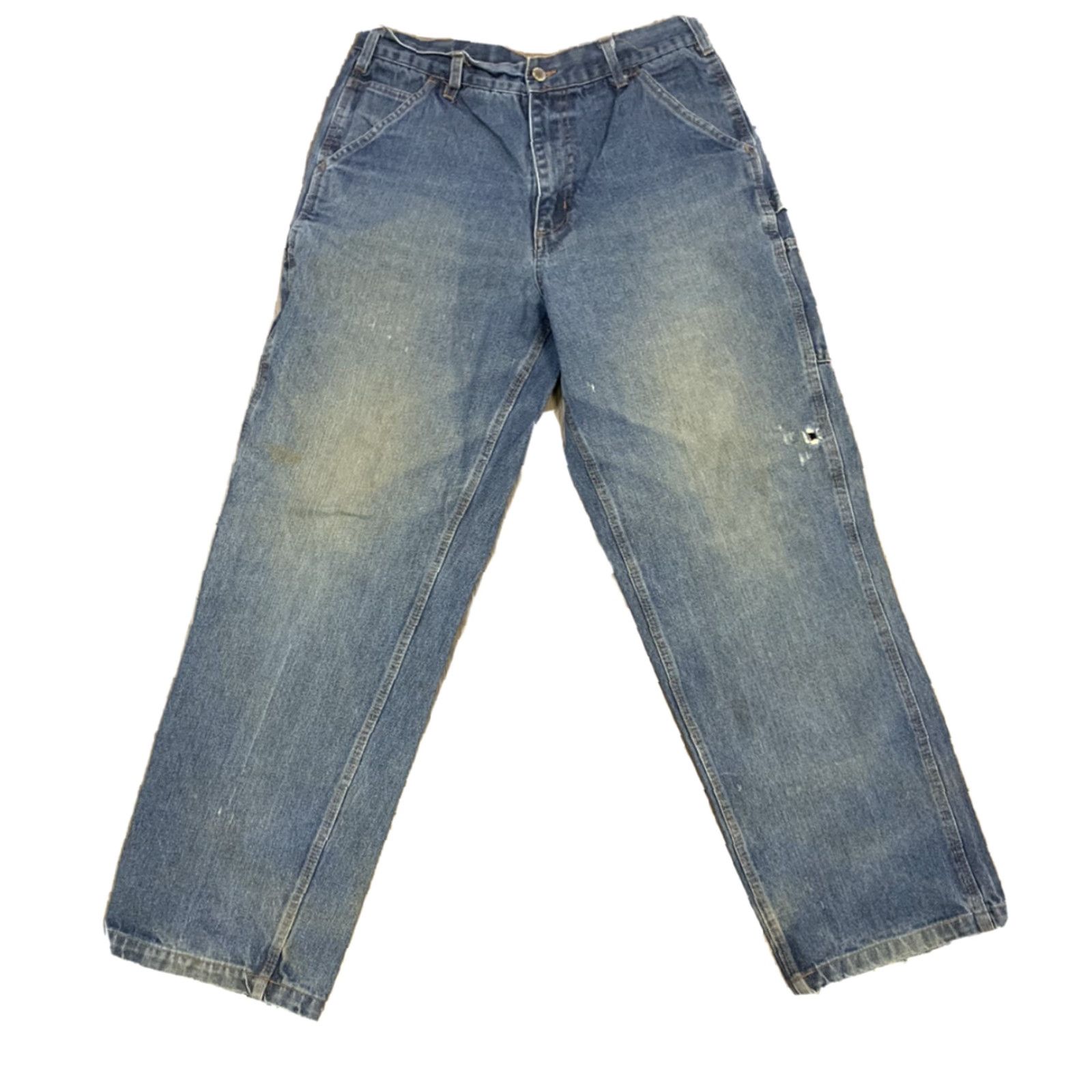 Vintage Rasco Mens Distressed Jeans Extra Large 32 X 31 Flame Resistant Size US 32 / EU 48 - 2 Thumbnail
