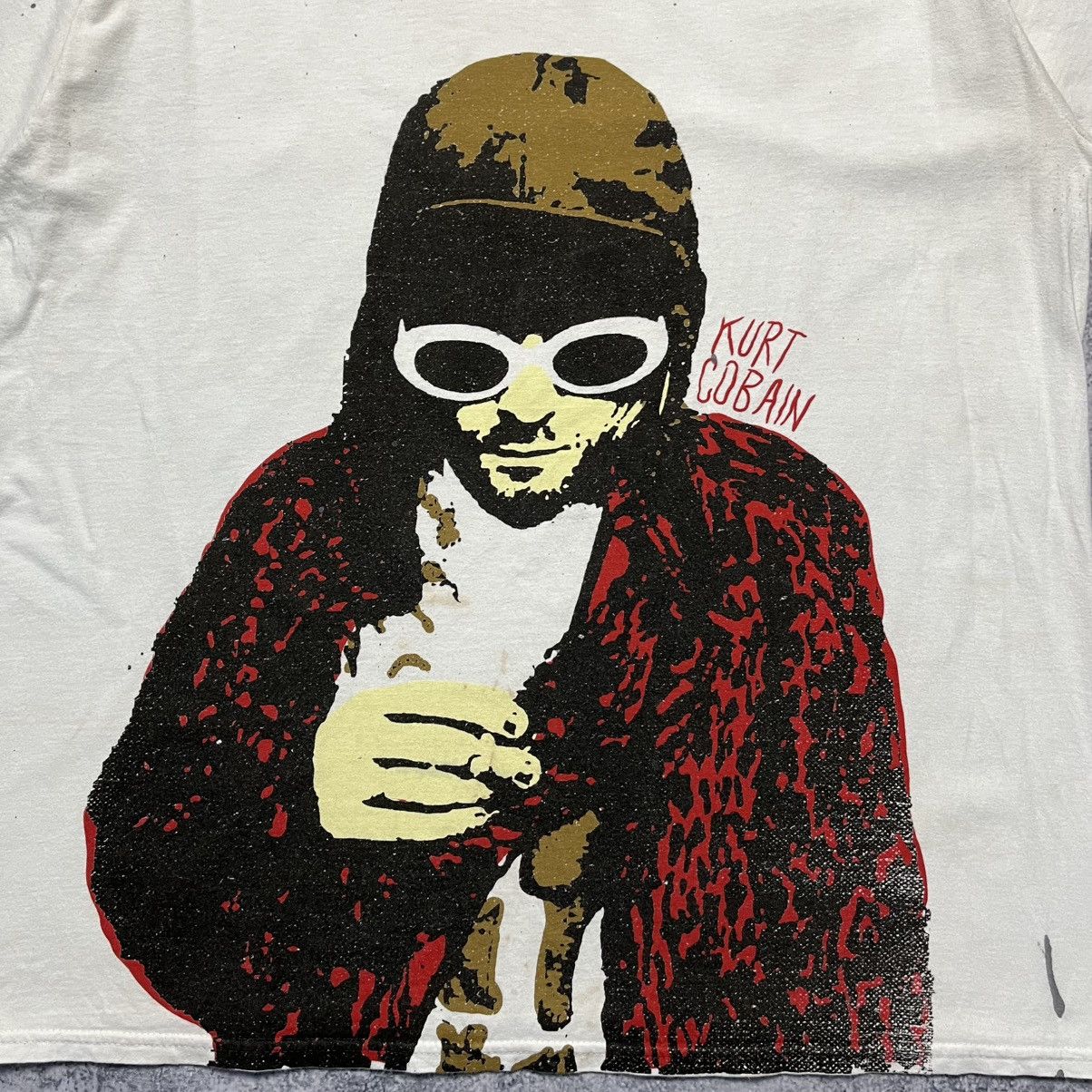 Band Tees Vintage Kurt Cobain Nirvana Tee Y2K Rock Band Size US L / EU 52-54 / 3 - 3 Thumbnail