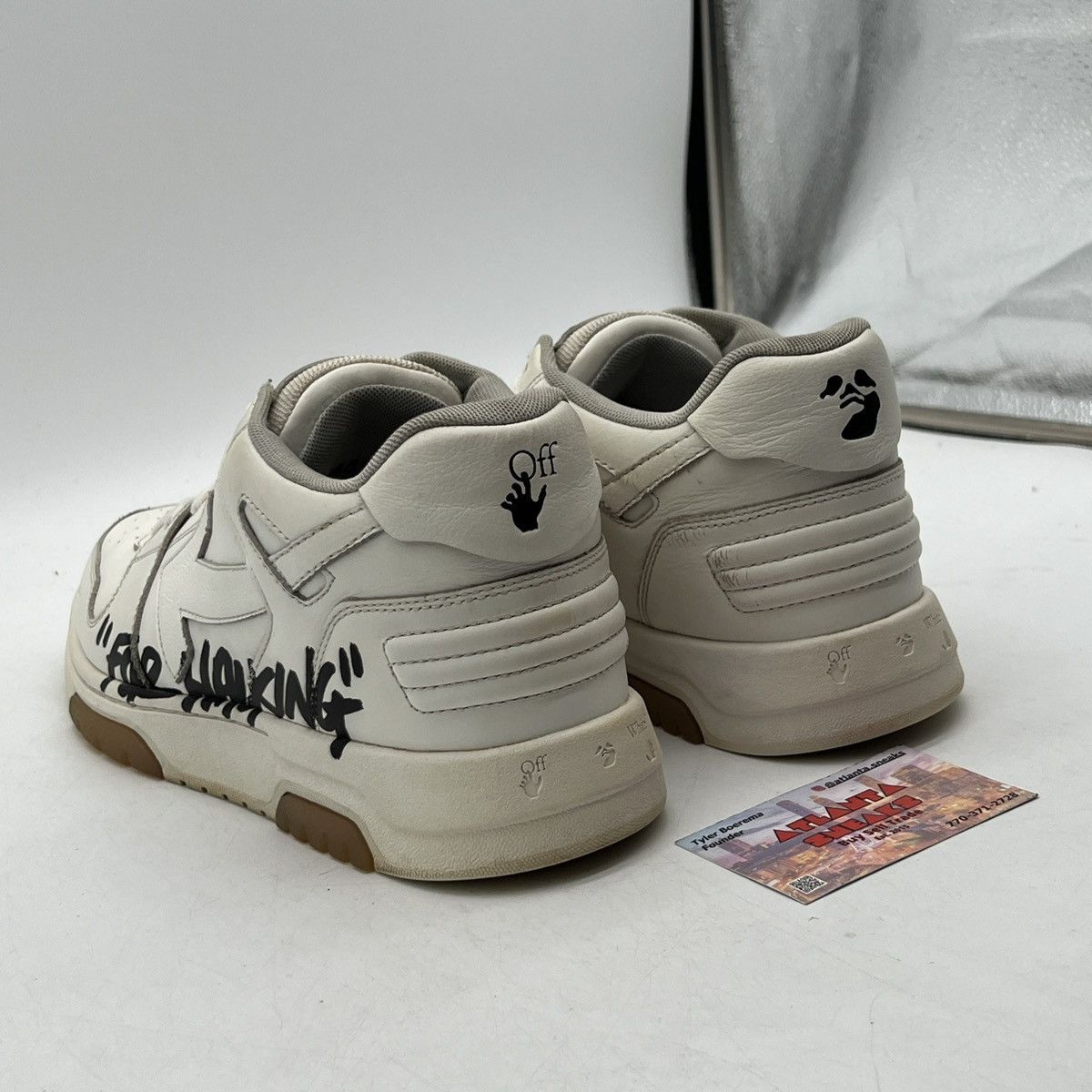 Off-White Off white out of office for walking white black Size US 11 / EU 44 - 4 Thumbnail
