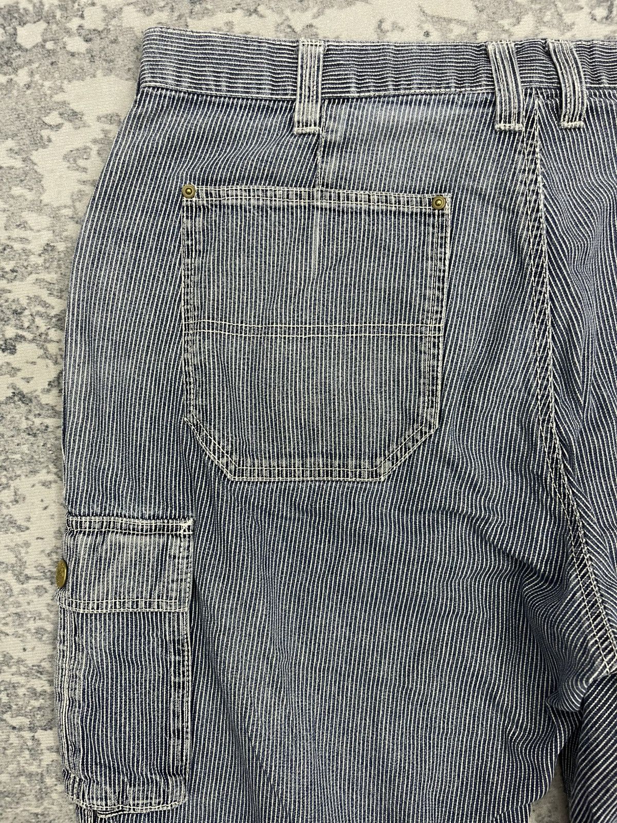 Japanese Brand Dogman Hickory Stripe Multipocket Cargo Tactical Pants s11 Size US 38 / EU 54 - 17 Thumbnail