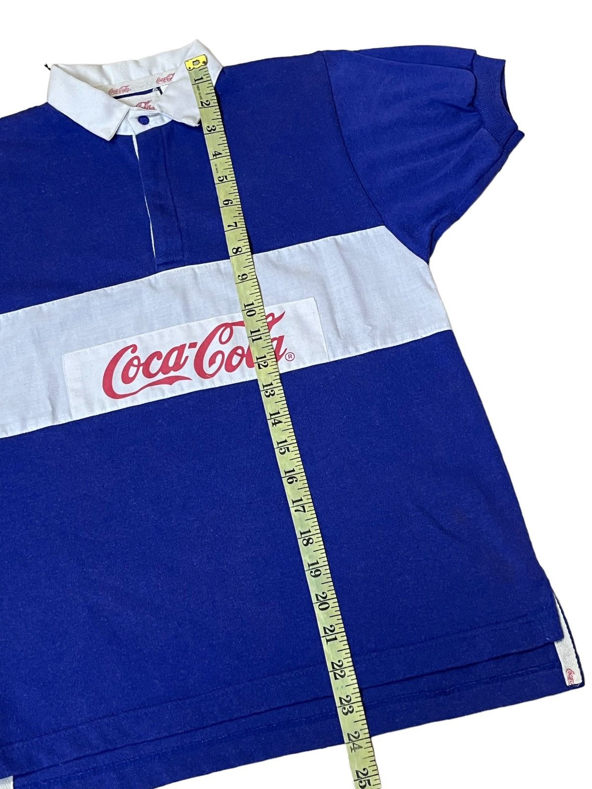 Coca Cola VINTAGE KIDS COCA COLA RUGBY SHORT SLEEVE SHIRT Size US XXS / EU 40 - 8 Thumbnail