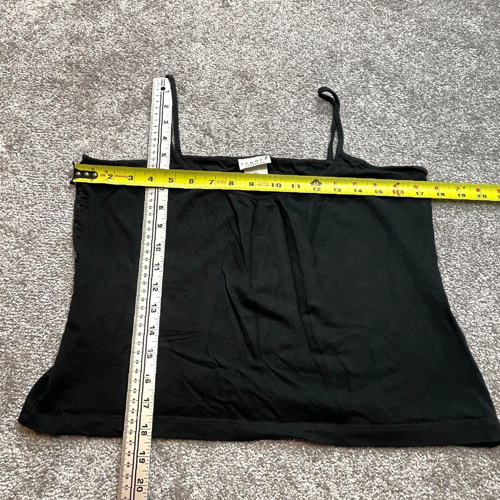 Vintage Hennes Tank Top Shirt Womens XL Black Basic Cami Sleeveless Shirt Soft Modal Tank Top Sleeveless Shirt Black XL Womens Size XL / US 12-14 / IT 48-50 - 4 Thumbnail