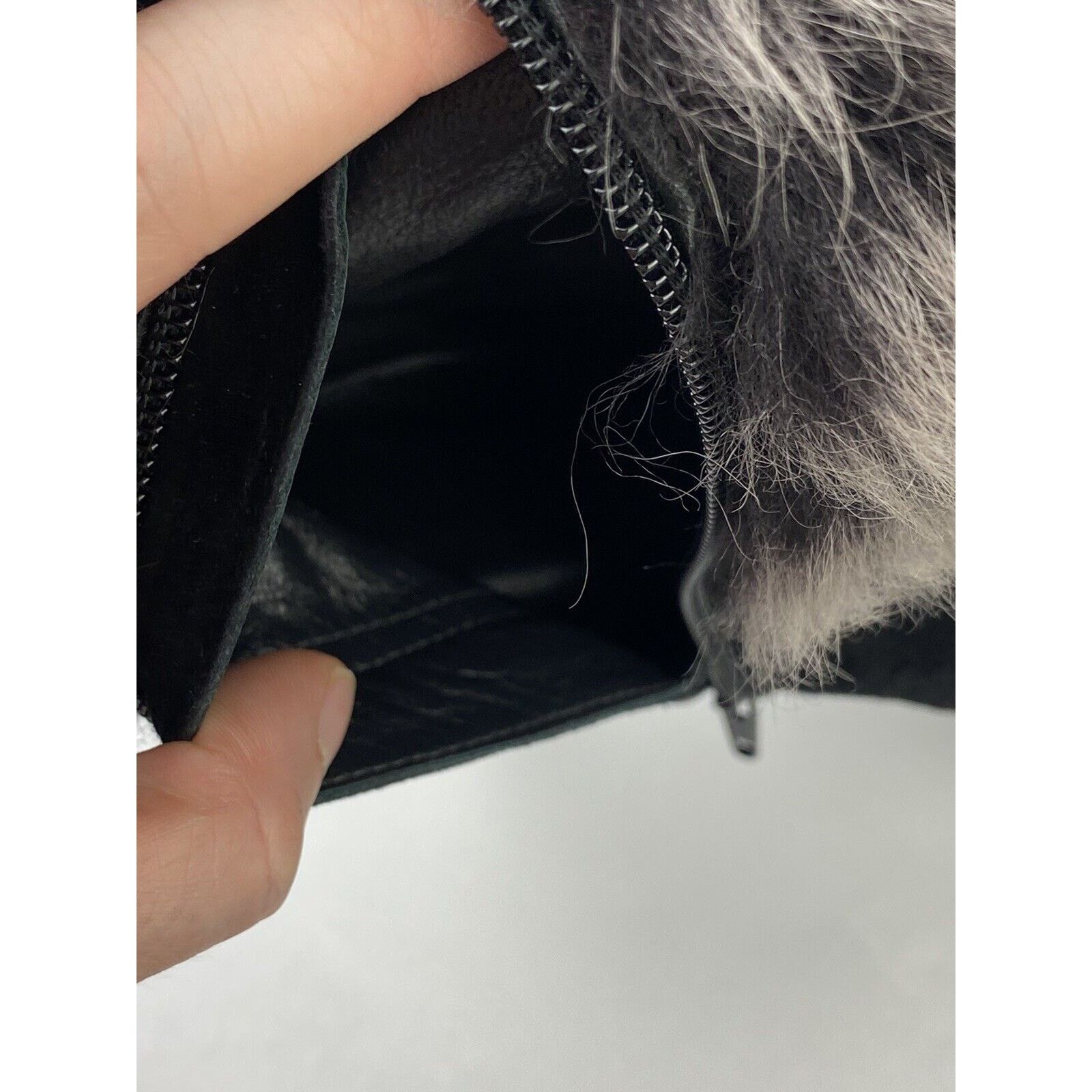 Stuart Weitzman Stuart Weitzman Yetala Suede Fur Heel Platform Boots Black Size US 8.5 / IT 38.5 - 14 Thumbnail