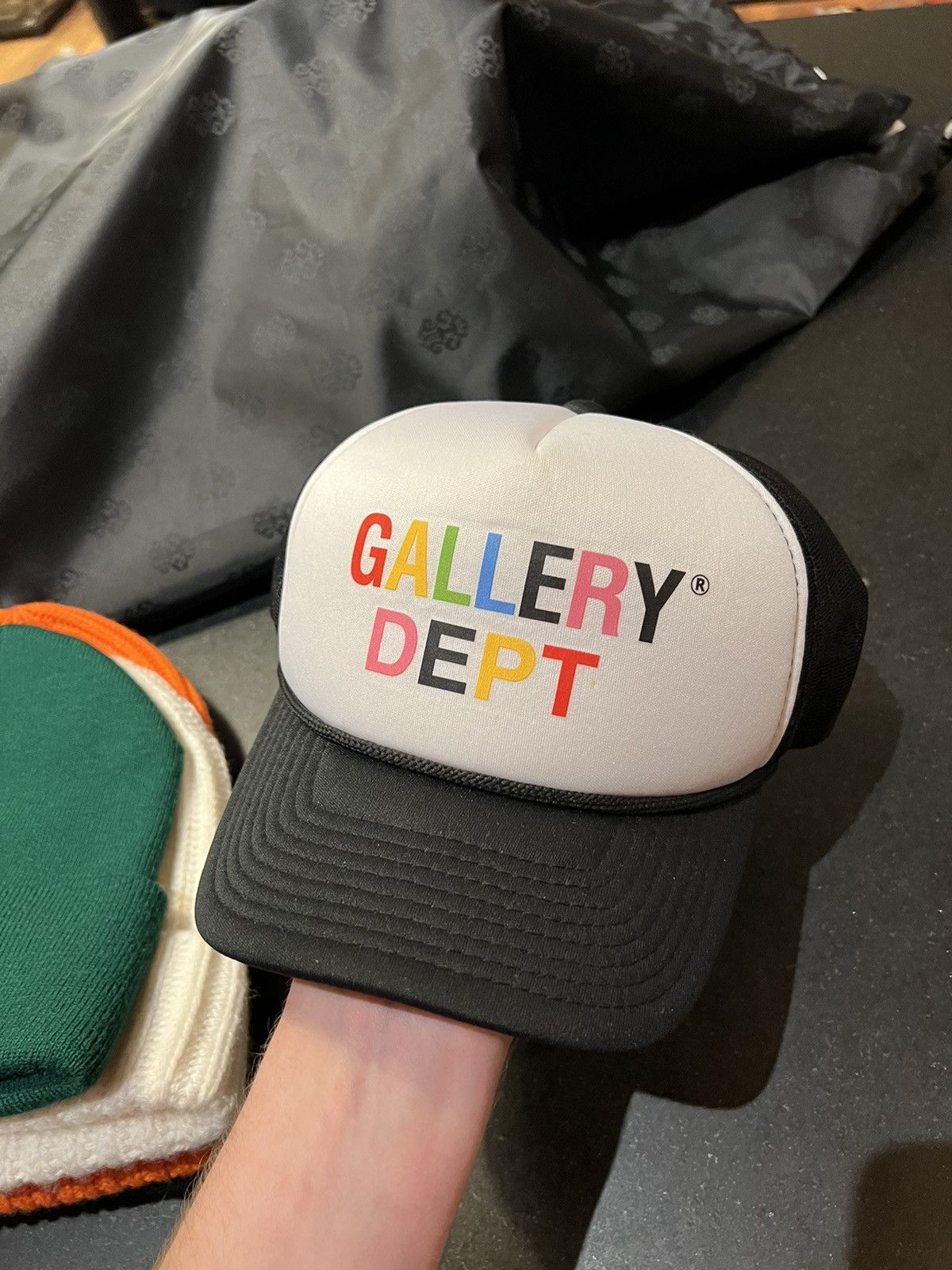 Pre-owned Gallery Dept. Multi Color Logo Trucker Hat In Multicolor