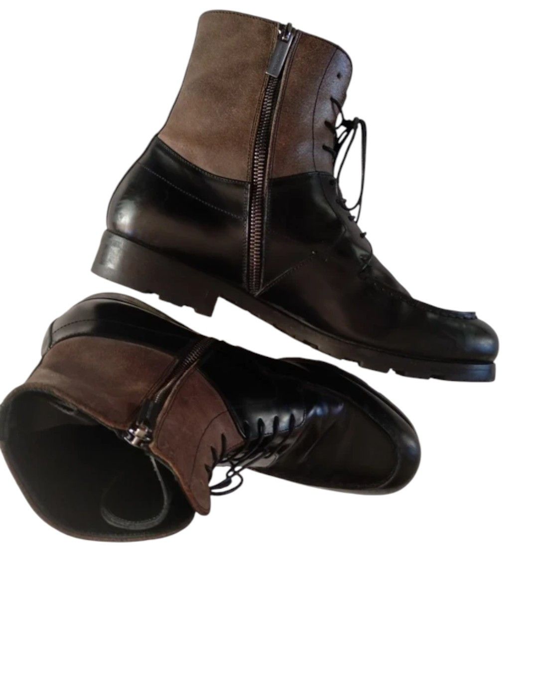 Giorgio Armani GIRGIO ARMANI LEATHER COMBAT BOOTS Size US 10 / EU 43 - 4 Thumbnail