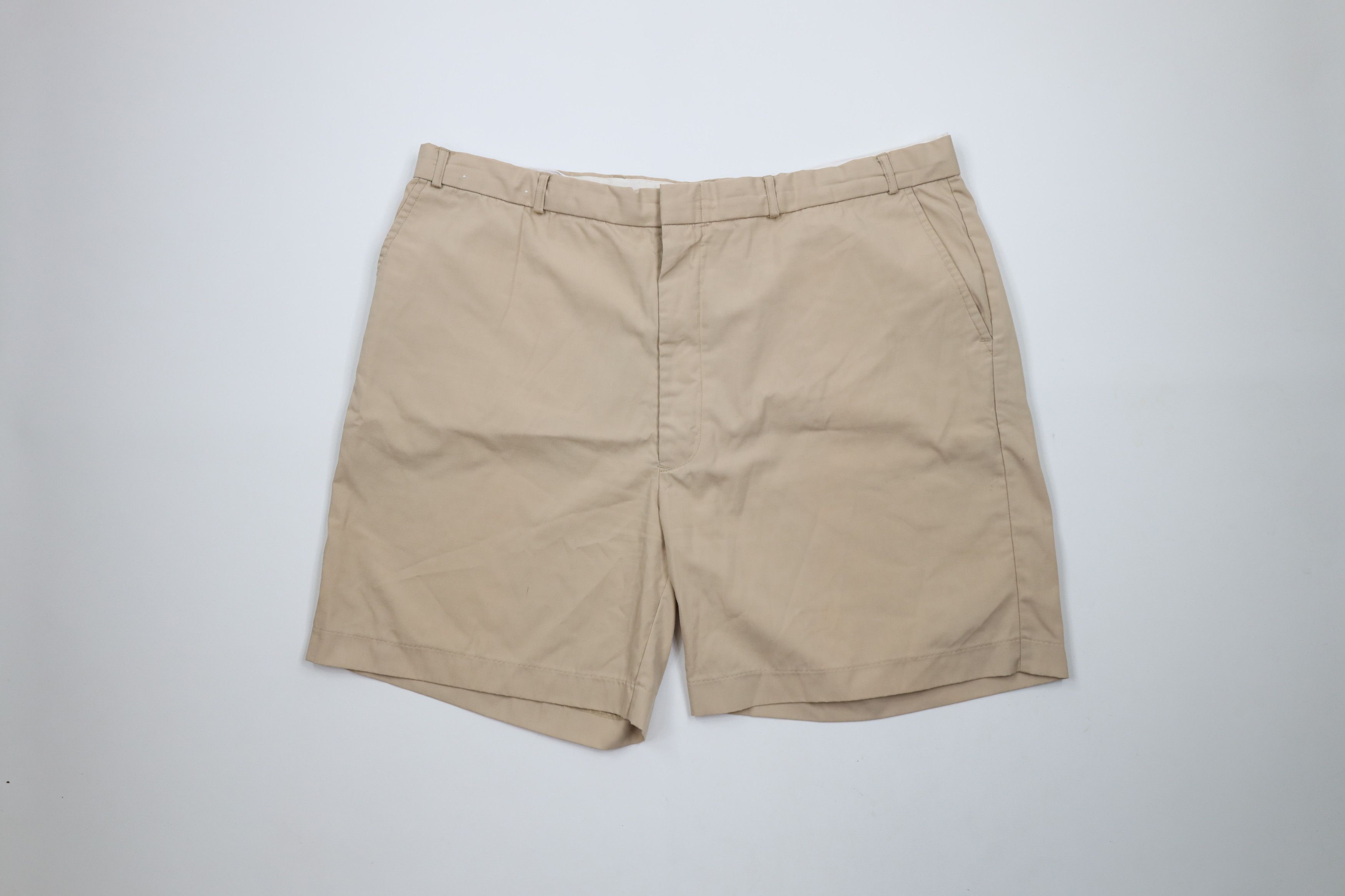 Vintage Vintage 80s 90s Streetwear Above Knee Chino Shorts Beige Size US 42 / EU 58 - 1 Thumbnail