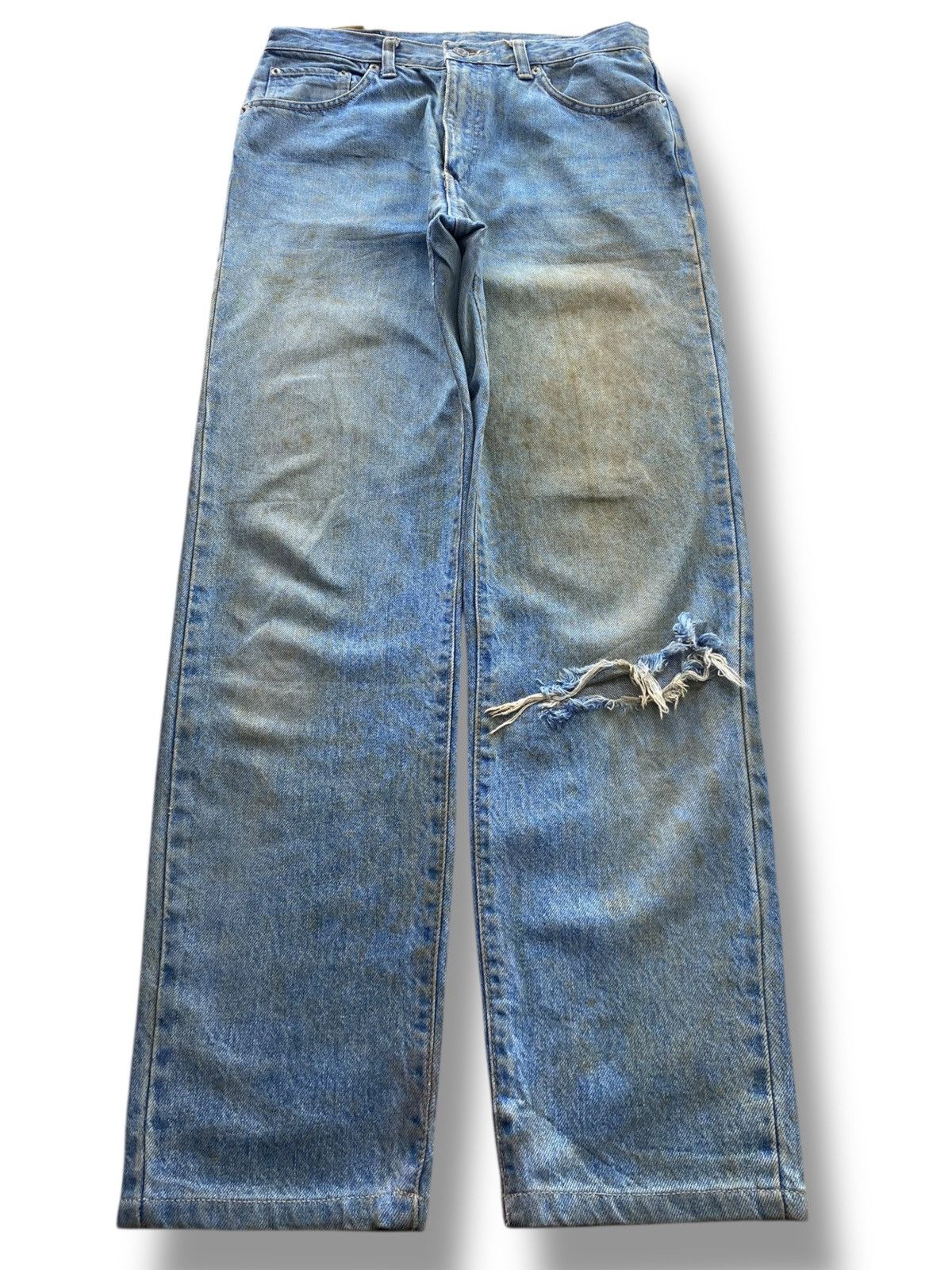 Edwin Edwin Mud Wash Ripped Style Skinny Jeans Size US 30 / EU 46 - 1 Thumbnail