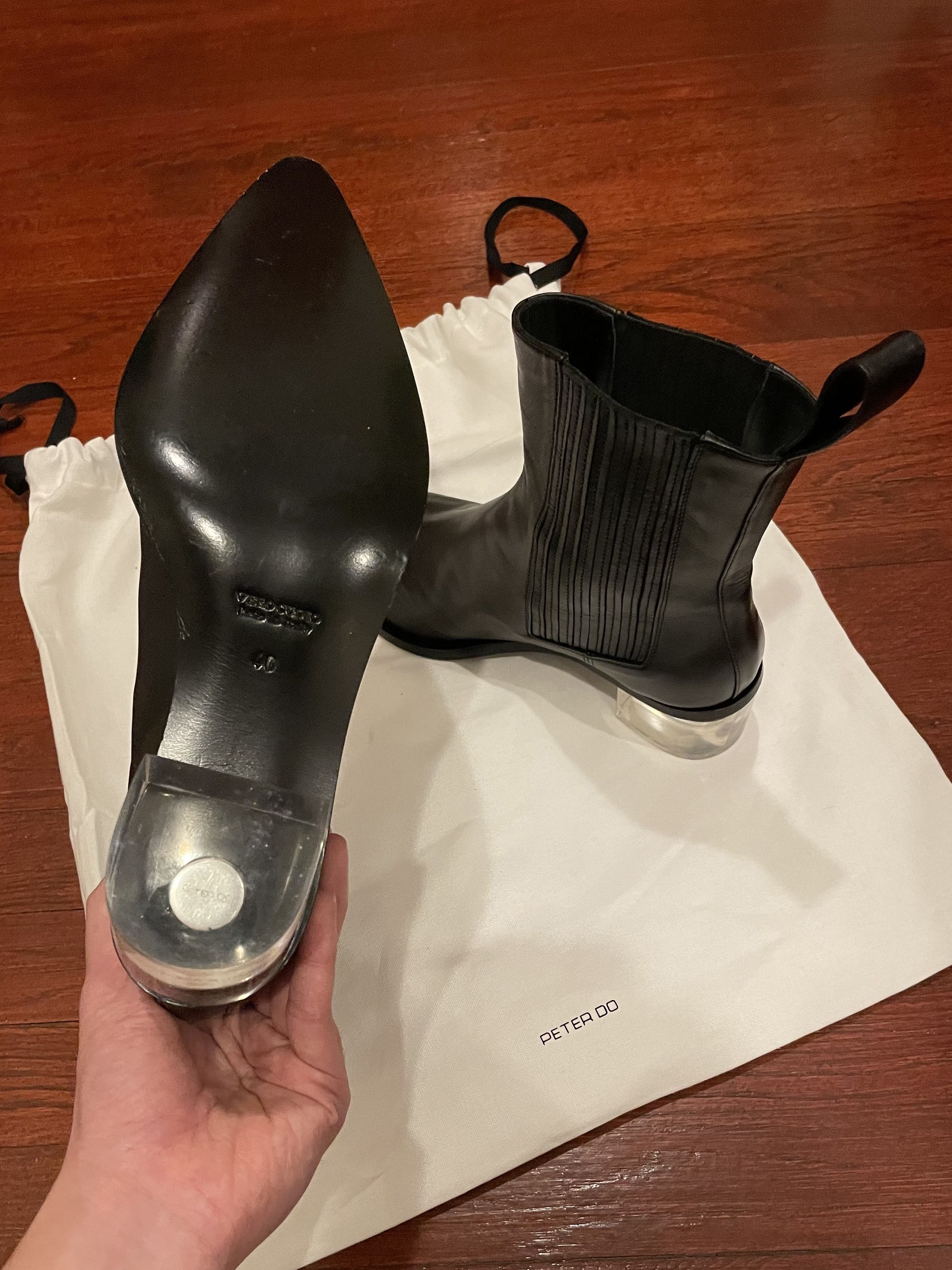 Peter Do PETER DO City Chelsea Boot (Black/Clear) Size US 10 / IT 40 - 5 Thumbnail