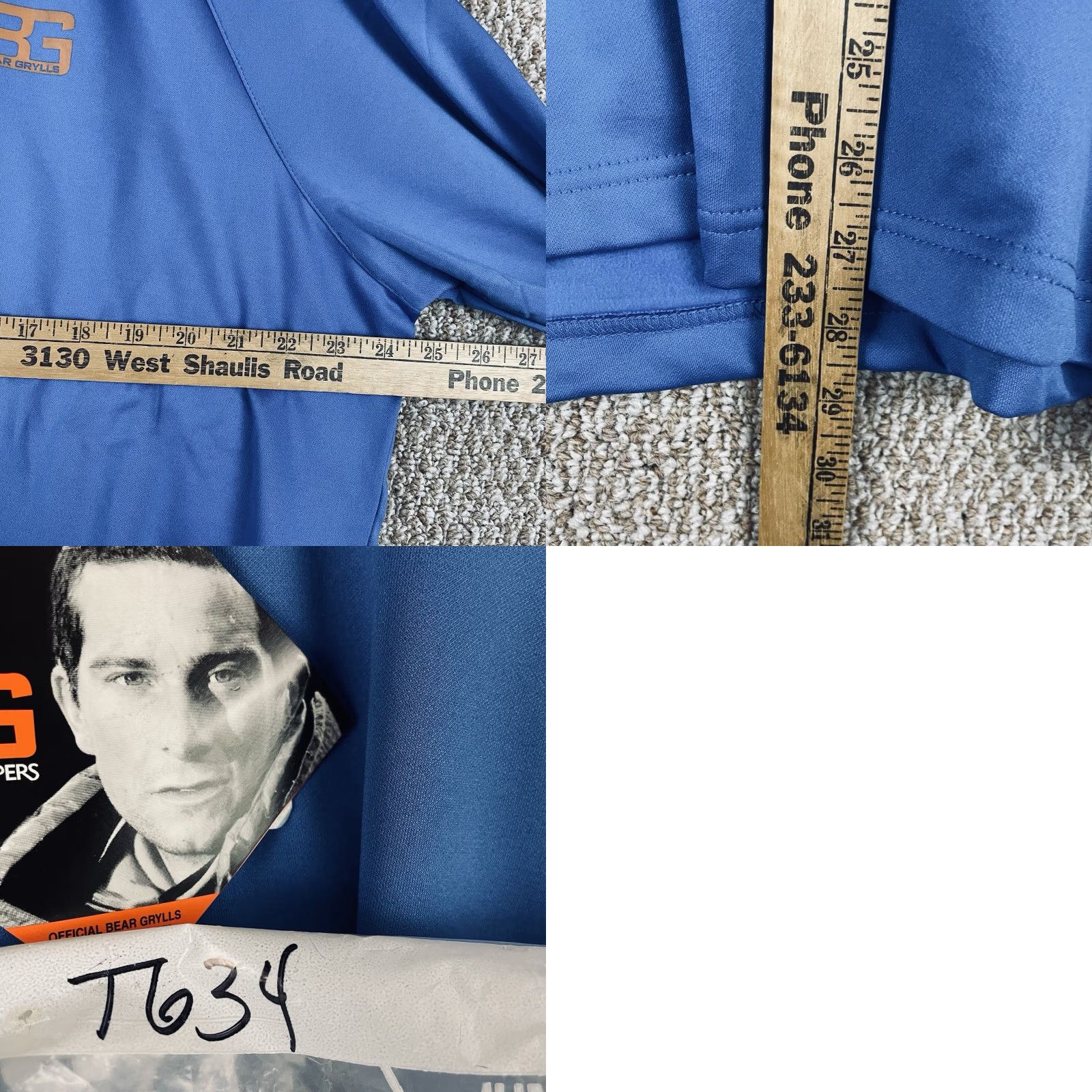 Vintage Bear Grylls By Craghoppers 1/4 Zip Pullover Mens 2XL Tech Blue NWT T634 Size US XXL / EU 58 / 5 - 8 Thumbnail