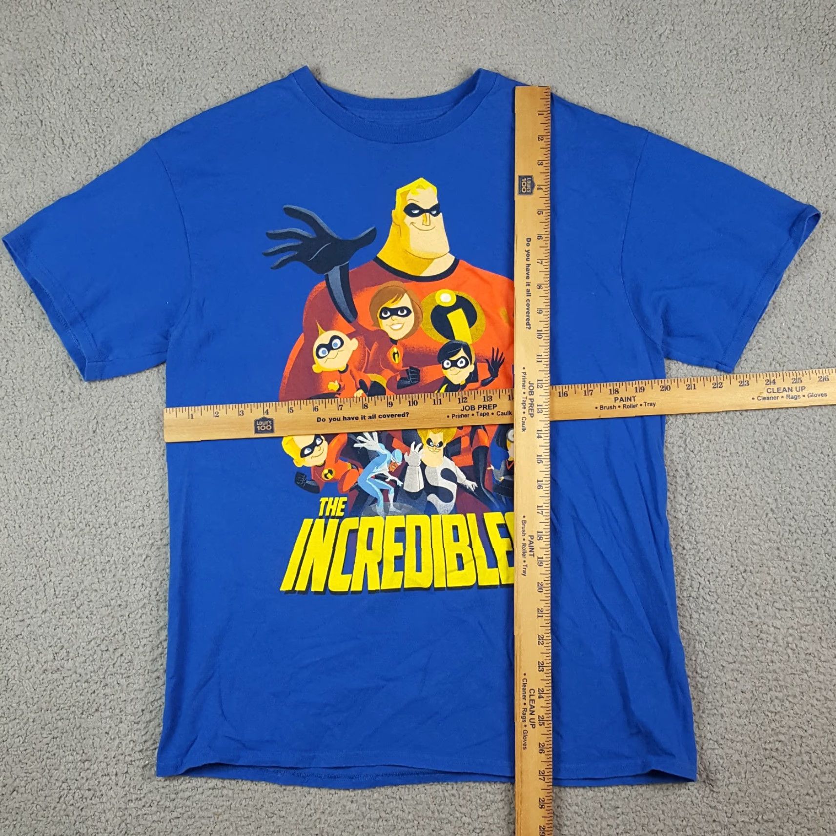 Disney VINTAGE The Incredibles 2 Animated Movie Promo T-Shirt Shirt Men M Blue Cotton Embroidered Logo 90s Retro Disney T Shirt Mens Size US M / EU 48-50 / 2 - 6 Thumbnail