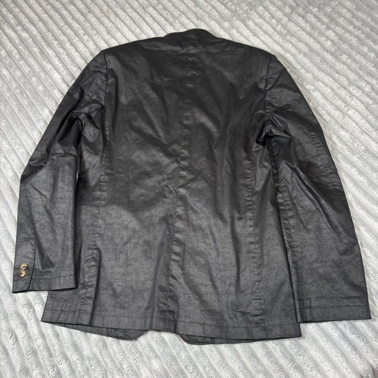 Marc Ecko Marc Eko Cut & Sew Medium Sheen Band Collar Blazer Jacket Size 38R - 14 Thumbnail