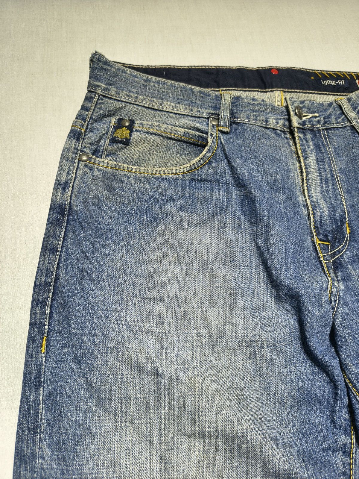 Ecko Unltd. CRAZY RHINO EMBROIDERED ECKO UNLIMITED JEANS 🦏(025) Size US 36 / EU 52 - 6 Thumbnail