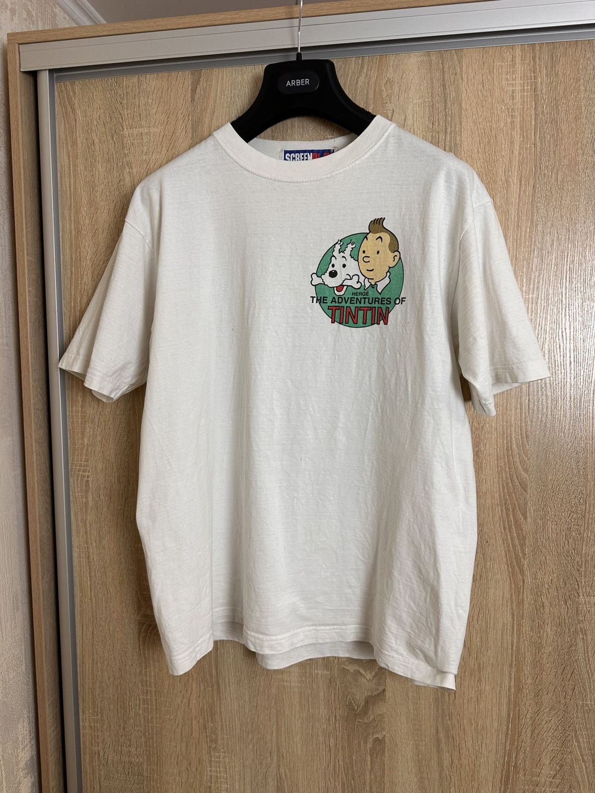 Cartoon Network 🔥 The Adventures of Tintin in Congo Vintage Cartoon T Shirt Size US XL / EU 56 / 4 - 2 Thumbnail
