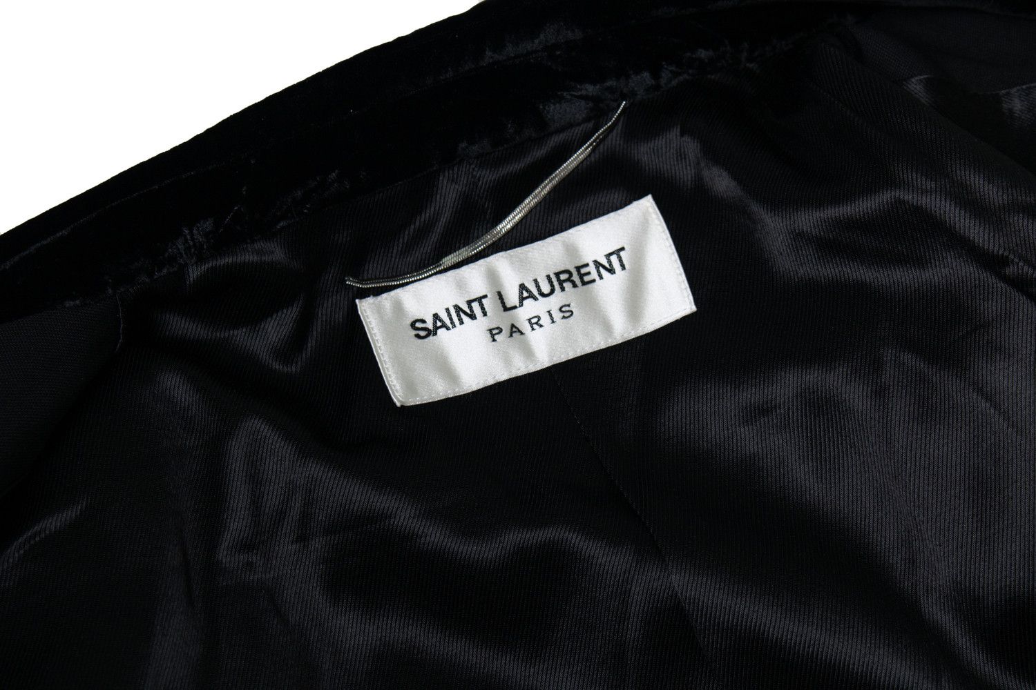 Saint Laurent Paris Saint Laurent, long blazer with velvet revert 2017 Size 50R - 5 Thumbnail