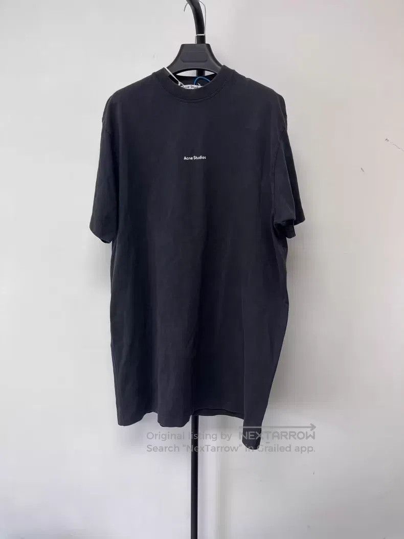 Acne Studios Acne Studios Letter crewneck short-sleeve T-shirt, black Size US S / EU 44-46 / 1 - 1 Thumbnail