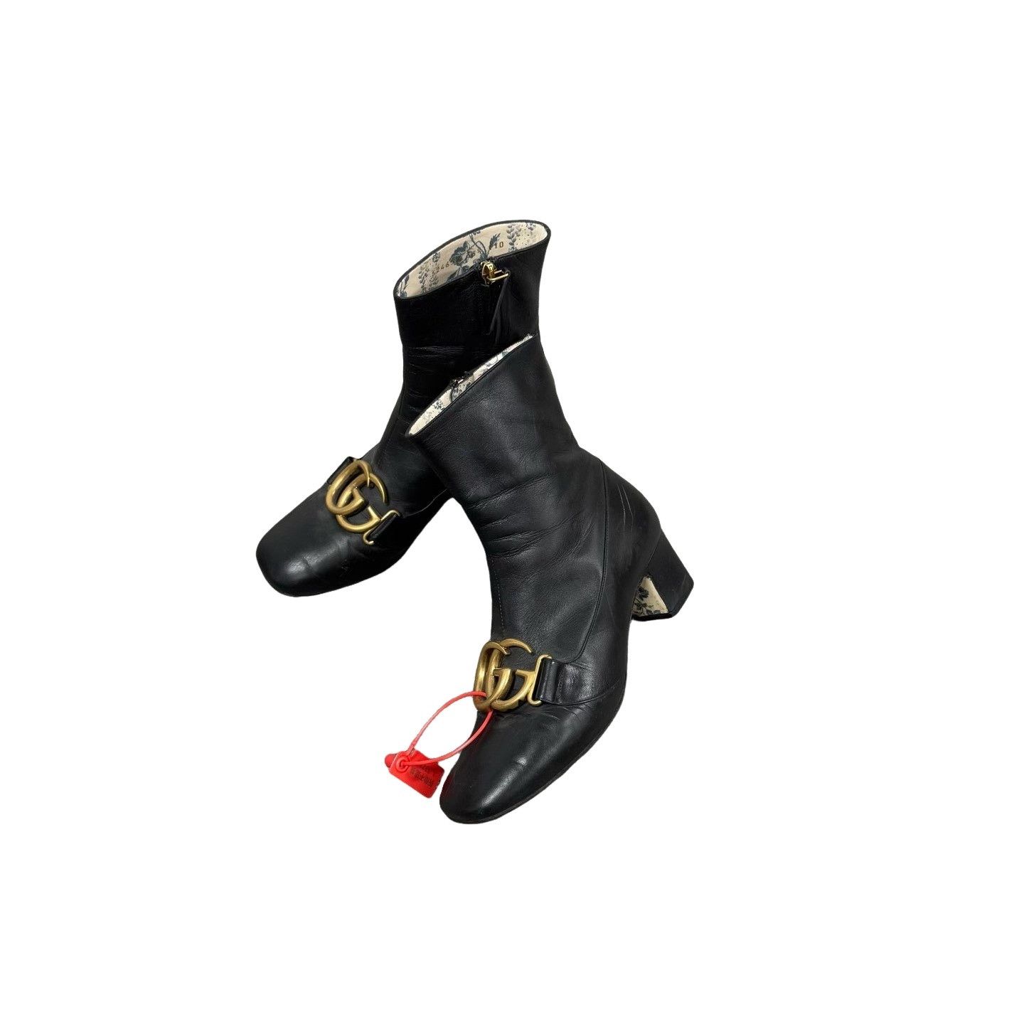 Gucci Gucci Double G Buckle Leather Boots 36.5 Size US 6.5 / IT 36.5 - 1 Thumbnail
