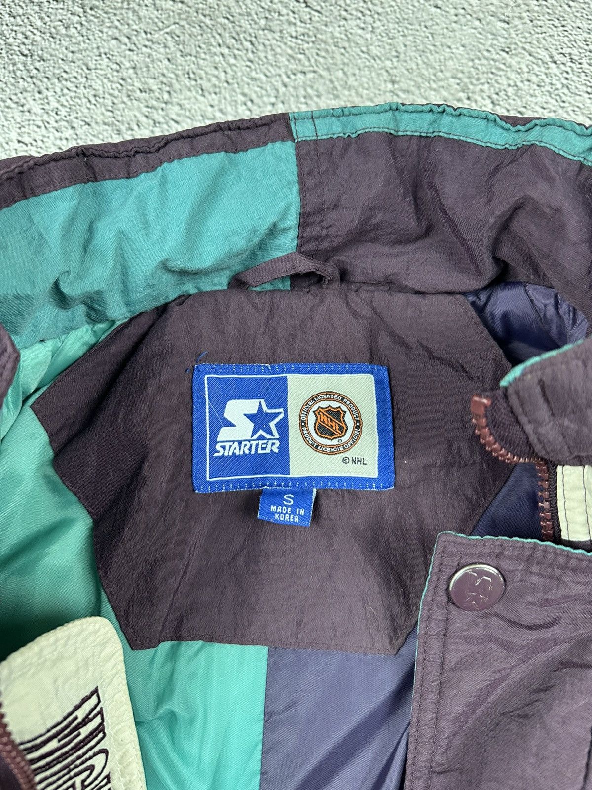 Starter Vintage The Mighty Ducks Starter NHL Nylon Jacket 90s Logo Size US S / EU 44-46 / 1 - 14 Thumbnail