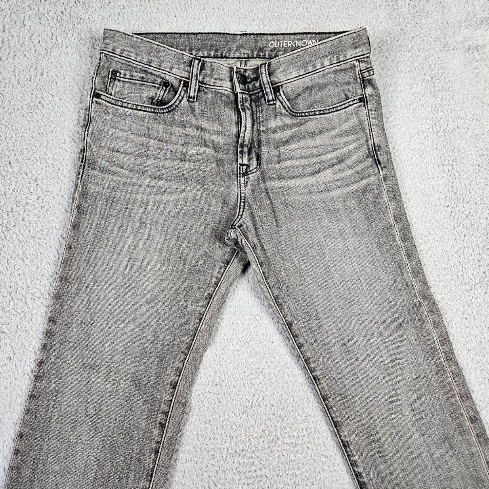 Outerknown OUTERNOWN Jeans Slim Dark Gray Denim 29X32 Men’s Regular Size 29 Slim Fit Casual City Vintage No N/A Size 29" - 5 Thumbnail