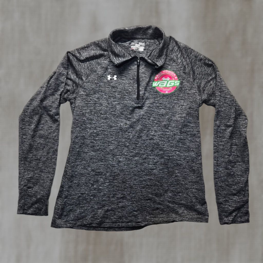 Under Armour Under Armour Shirt Adult Women's M Gray Tee T-Shirt 1/4 Zip Rael Vodicka Wags Womens Size M / US 6-8 / IT 42-44 - 1 Thumbnail