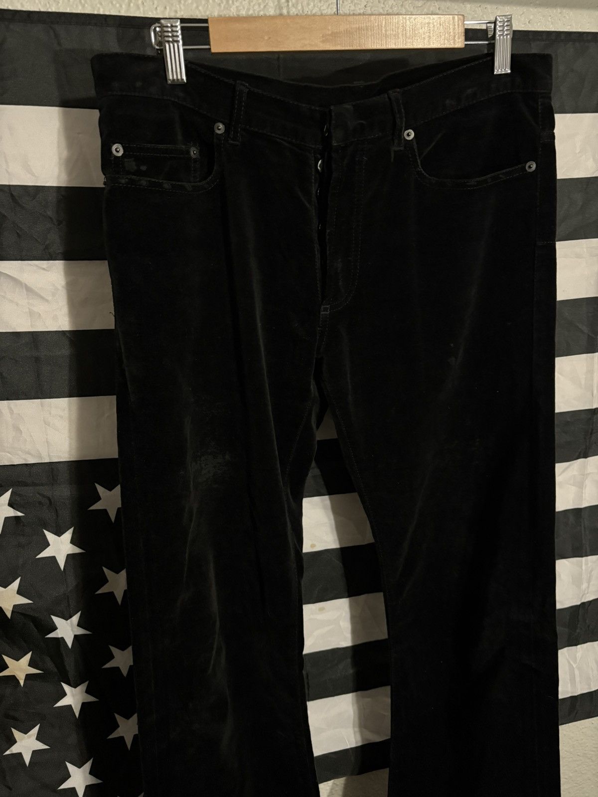 Dior 2005 “In The Morning” Velvet Bootcuts Size US 31 - 2 Thumbnail
