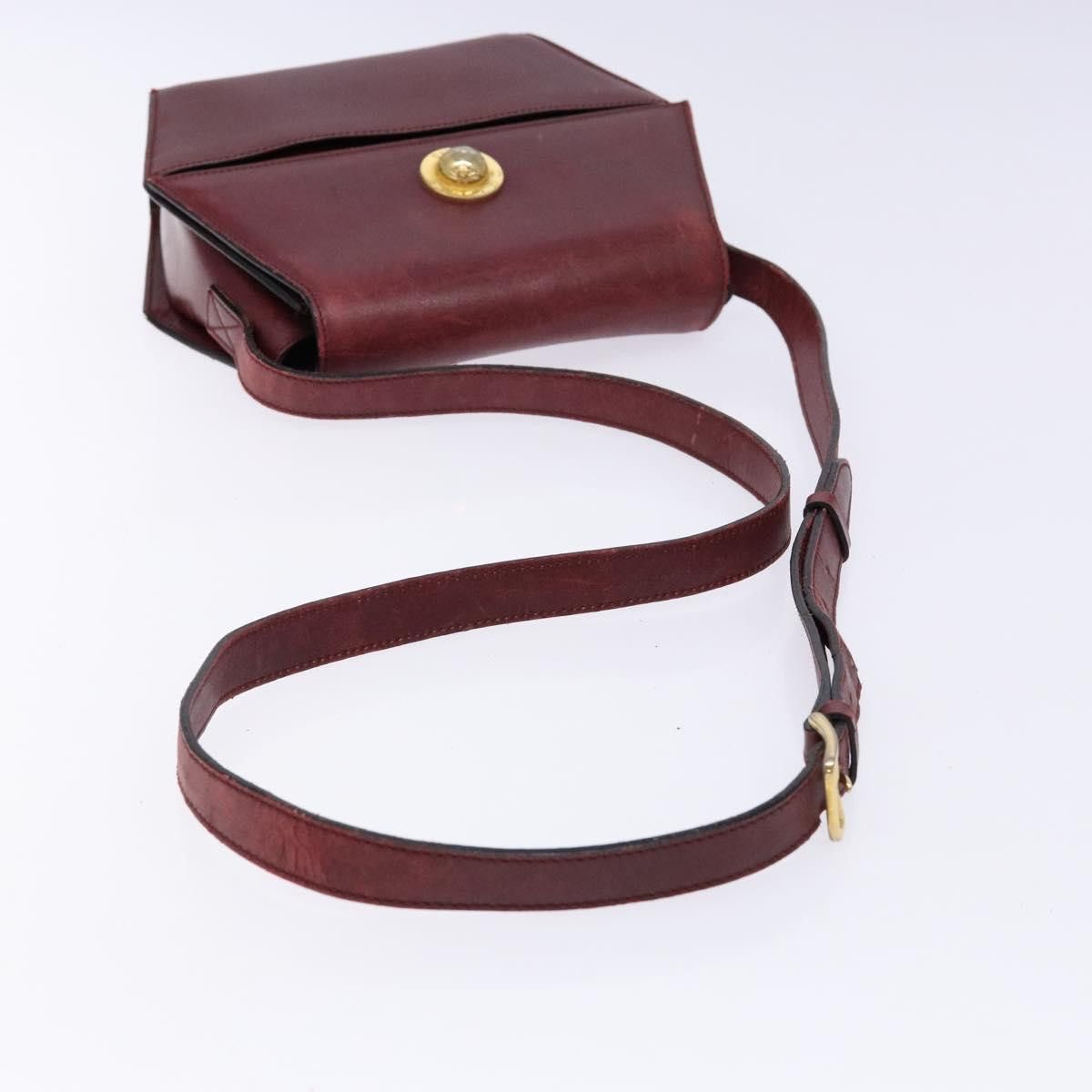Celine CELINE Shoulder Bag Leather Bordeaux Gold Size ONE SIZE - 7 Thumbnail