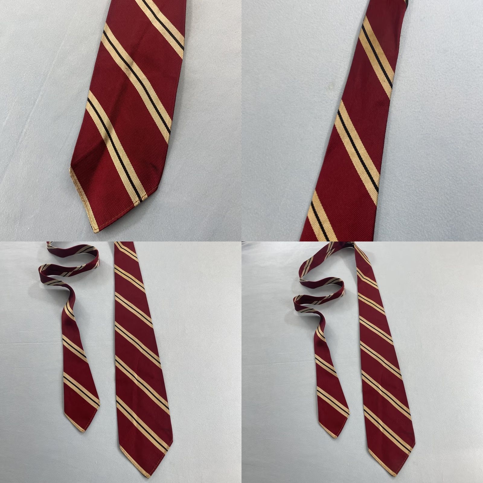 Wilson Vtg Wilson Wear Willcrest Tie Silk USA Red Swing Rockabilly 3x54 30s 40s Necktie Size ONE SIZE - 10 Thumbnail