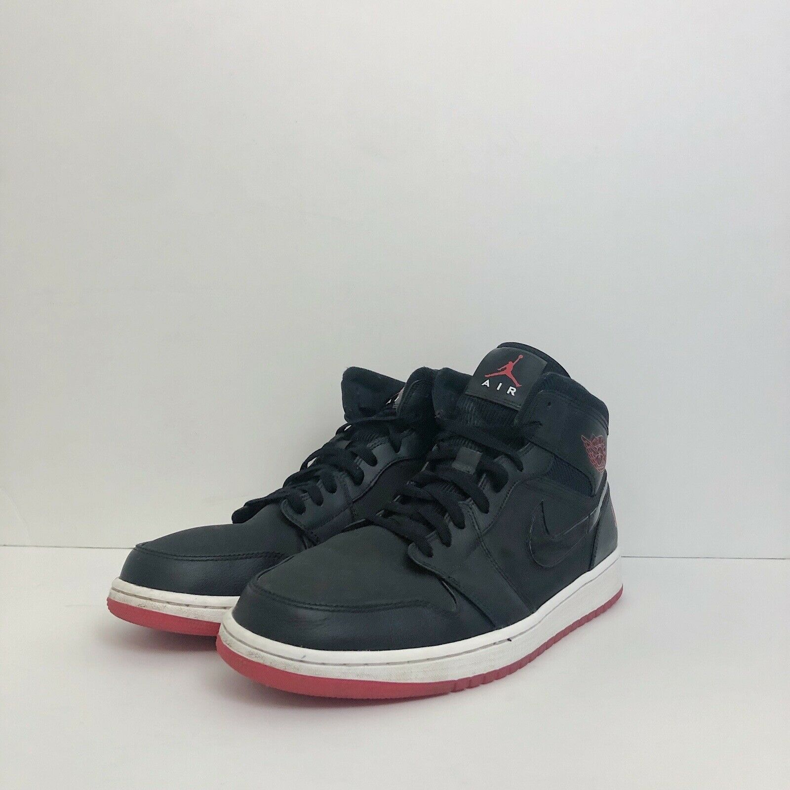 Jordan Brand × Nike 2018 Nike Air Jordan 1 Mid Bred BQ6578 001 Sz 13 Size US 13 / EU 46 - 2 Thumbnail