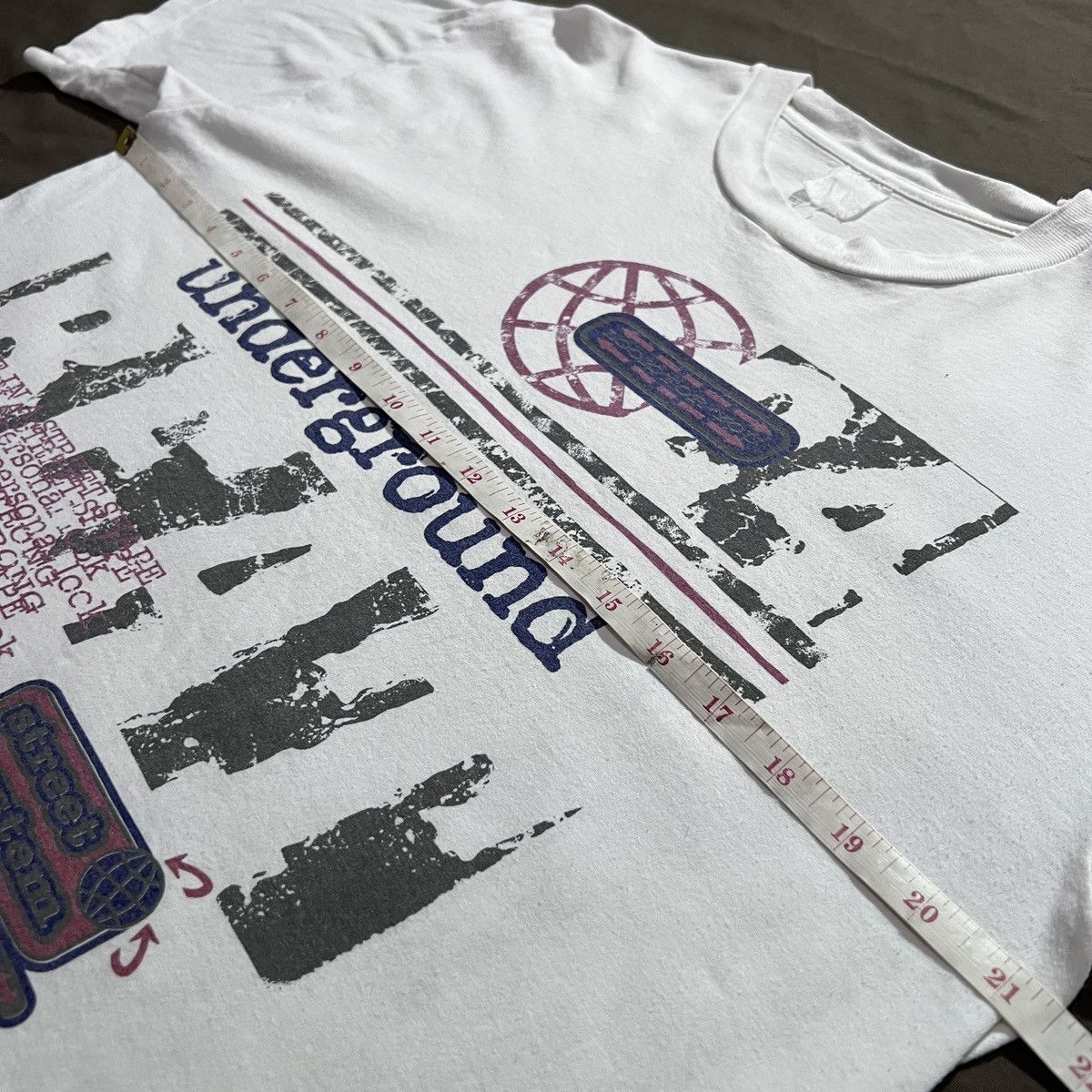 Rap Tees Vintage Underground Beat Tee Hiphop Rap graphic streetwear Size US L / EU 52-54 / 3 - 6 Thumbnail