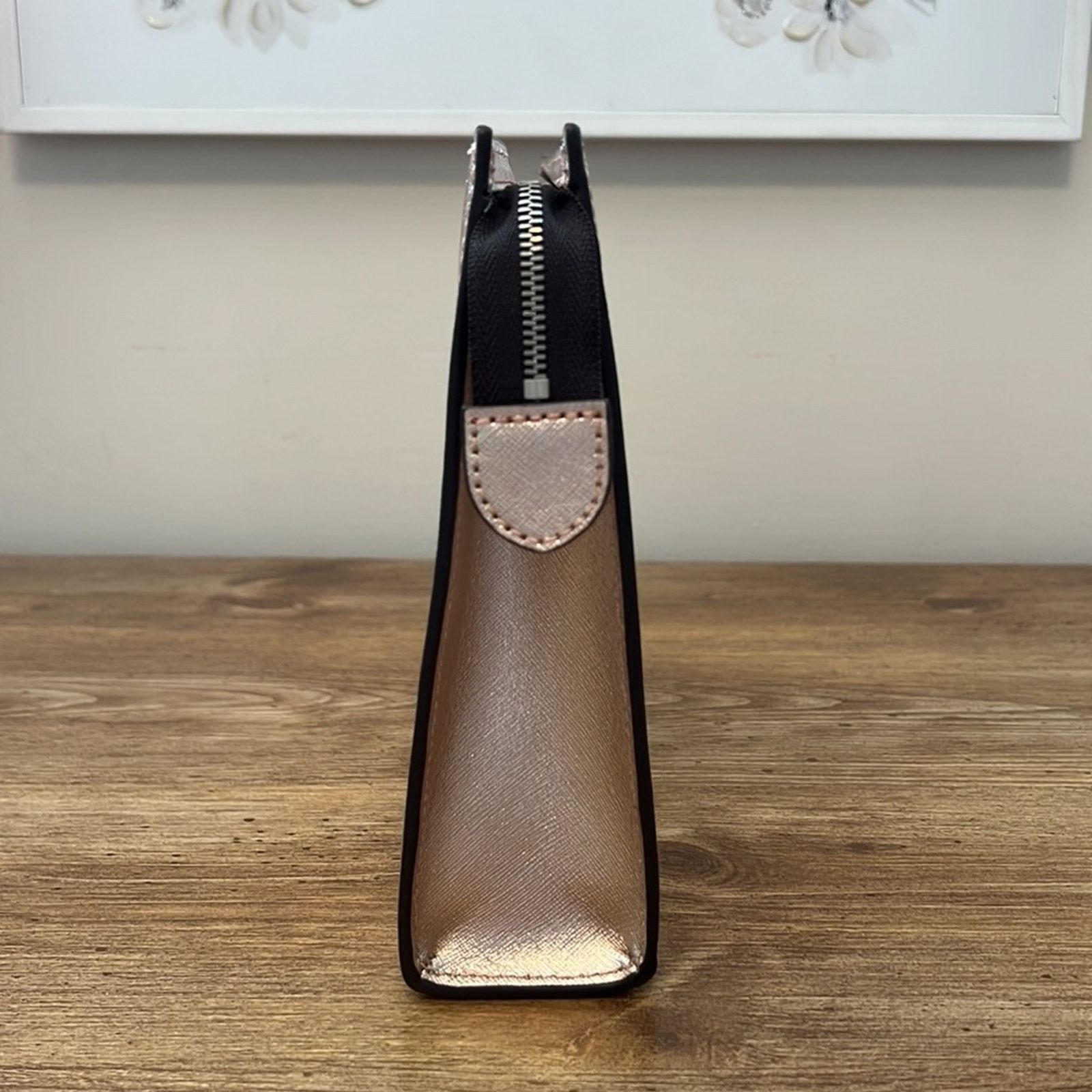 Henri Bendel Henri Bendel West 57th Cosmetic Clutch in Rose Gold Size ONE SIZE - 4 Thumbnail