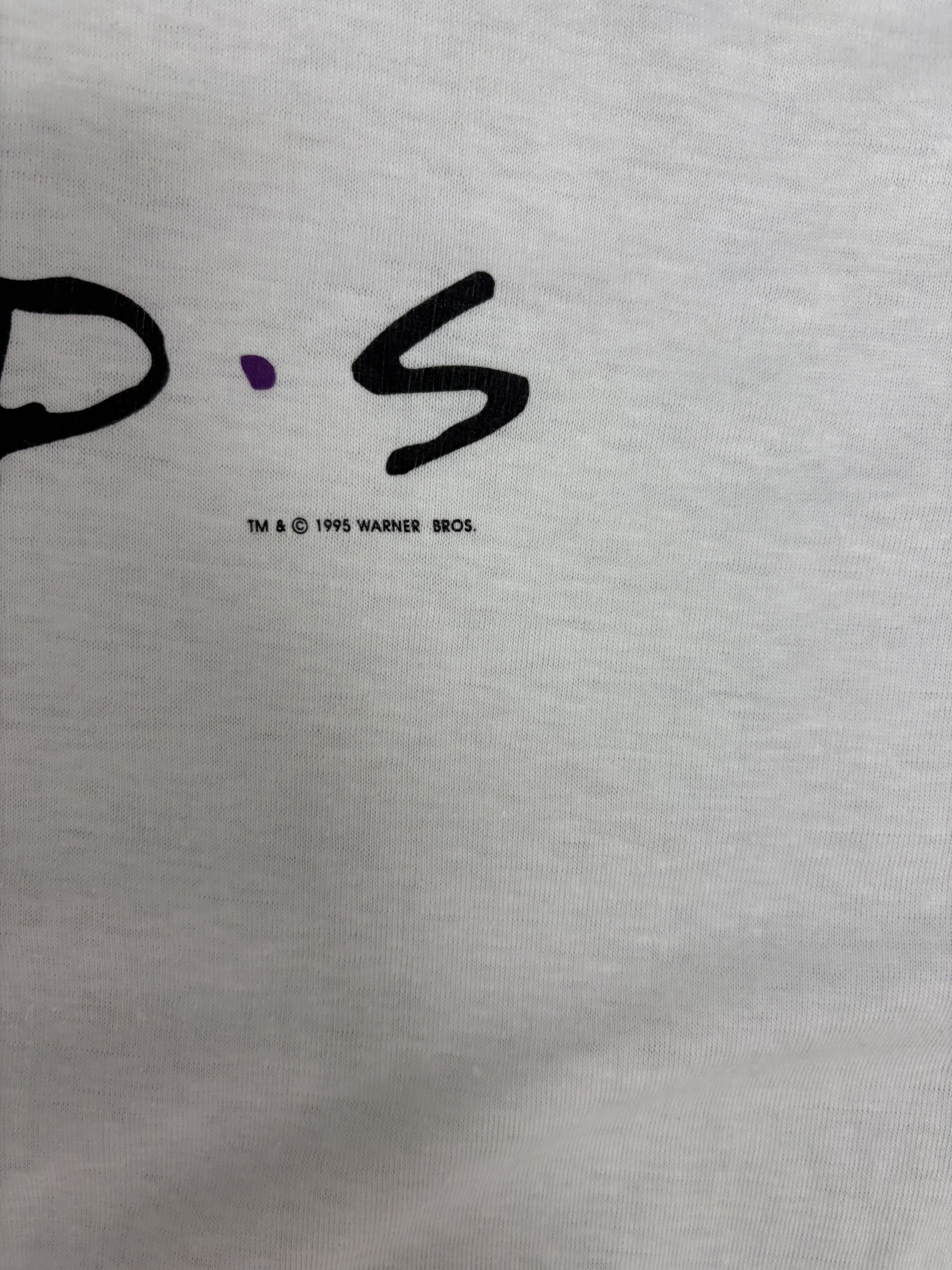 Vintage Friends Sitcom Vintage 90s White Promo T-Shirt Tee Size US XL / EU 56 / 4 - 3 Thumbnail