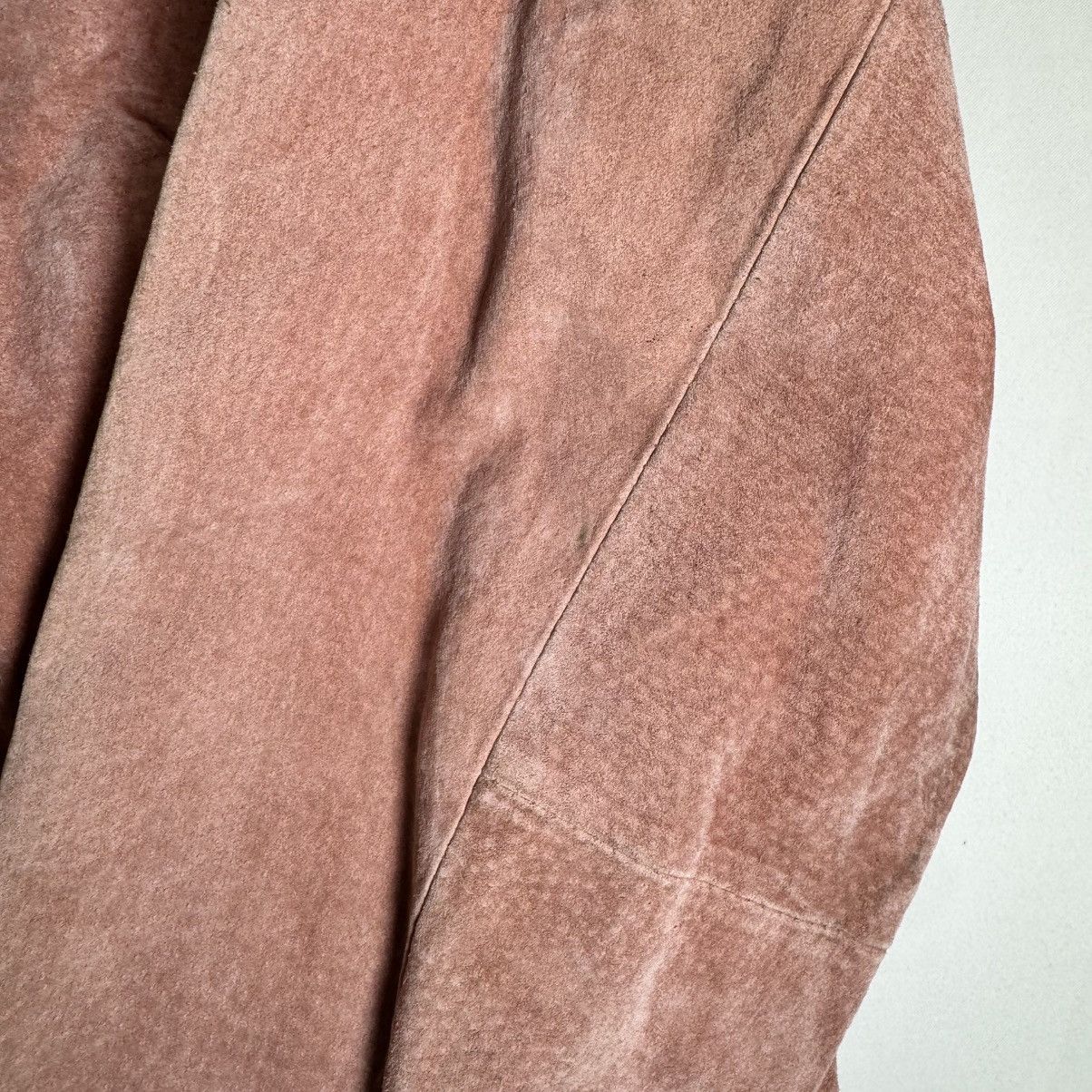 Vintage vtg 90s terry lewis pink suede jacket medium scallop trim Size M / US 6-8 / IT 42-44 - 5 Thumbnail