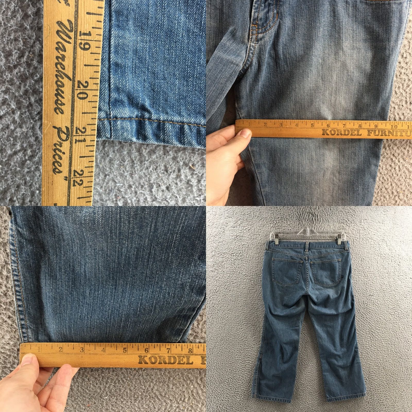 Abercrombie & Fitch Abercrombie & Fitch Jeans Womens 4 Straight Leg Blue Cotton Denim Mid Rise Zip Fly Size 27" / US 4 / IT 40 - 8 Thumbnail