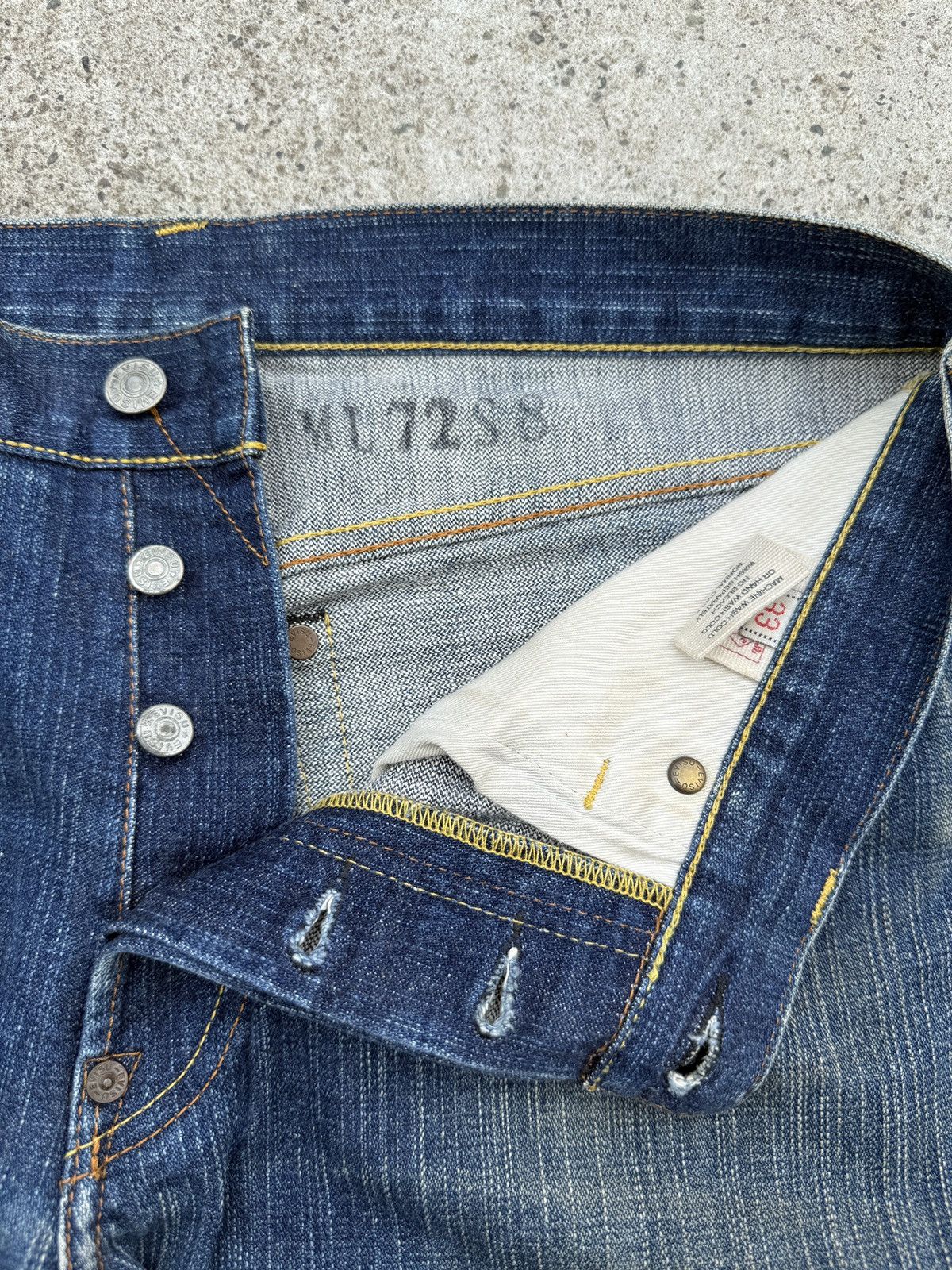 Evisu Evisu - Embroidered Red Seagulls Selvedge Jeans Size US 33 - 9 Thumbnail