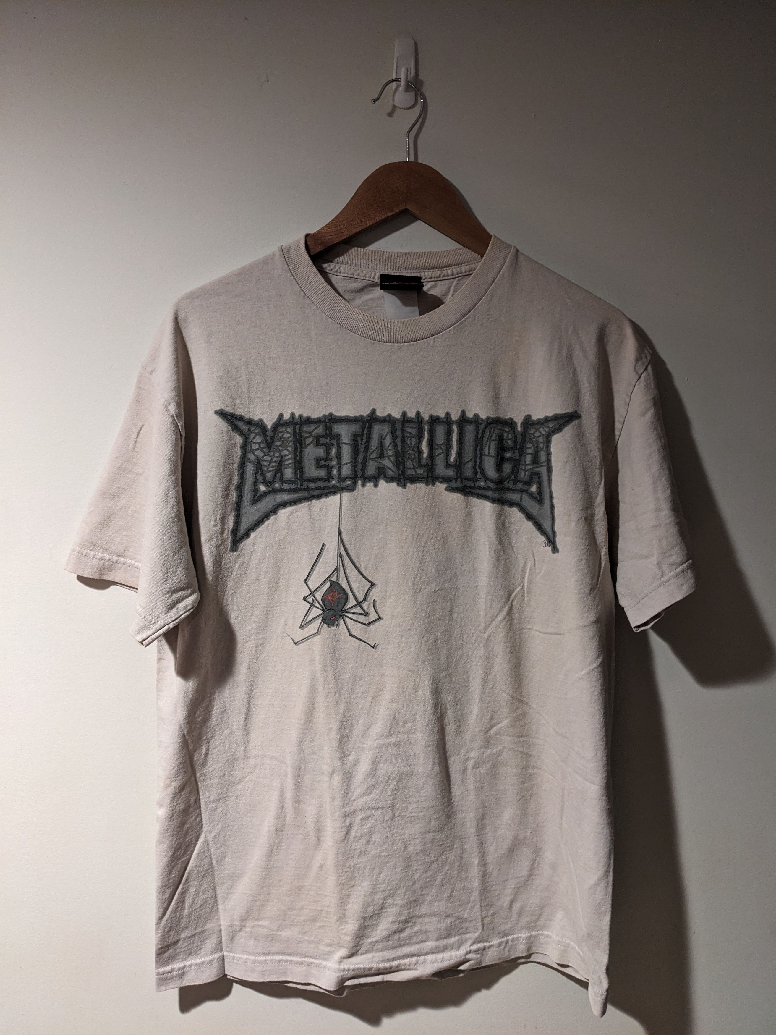 Band Tees × Vintage Vintage Y2K Metallica Spider Web Band Tour Large T-Shirt Size US L / EU 52-54 / 3 - 1 Thumbnail