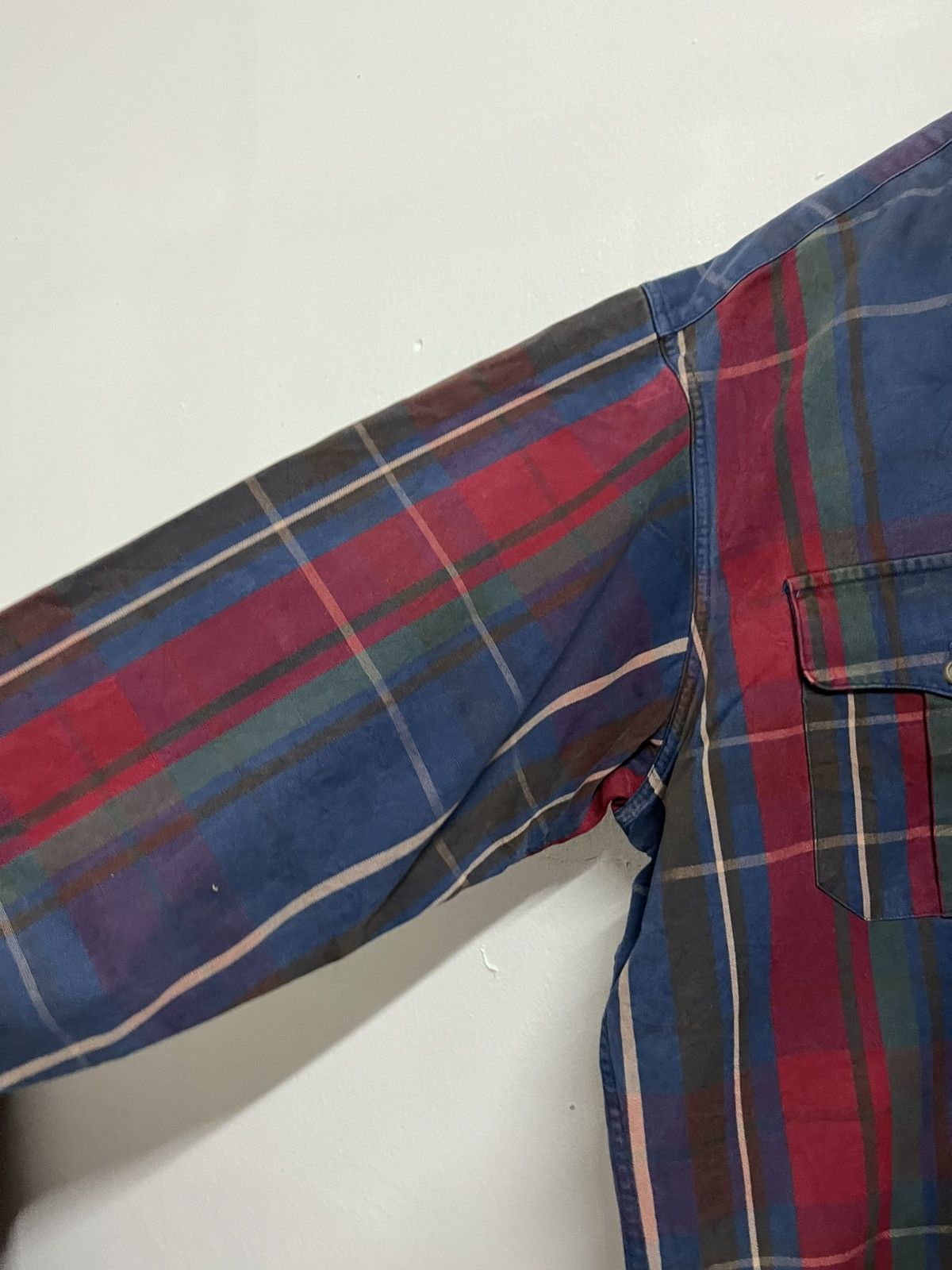 Polo Ralph Lauren VINTAGE 90s🔥 POLO RL OUTDOOR DISTRESSED plaid canvas Size US L / EU 52-54 / 3 - 12 Thumbnail