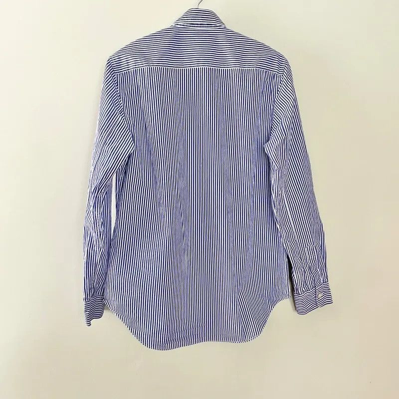 Comme des Garcons PLAY Comme Des Garçons PLAY Navy Blue White Striped Button Front Size M / US 6-8 / IT 42-44 - 10 Thumbnail