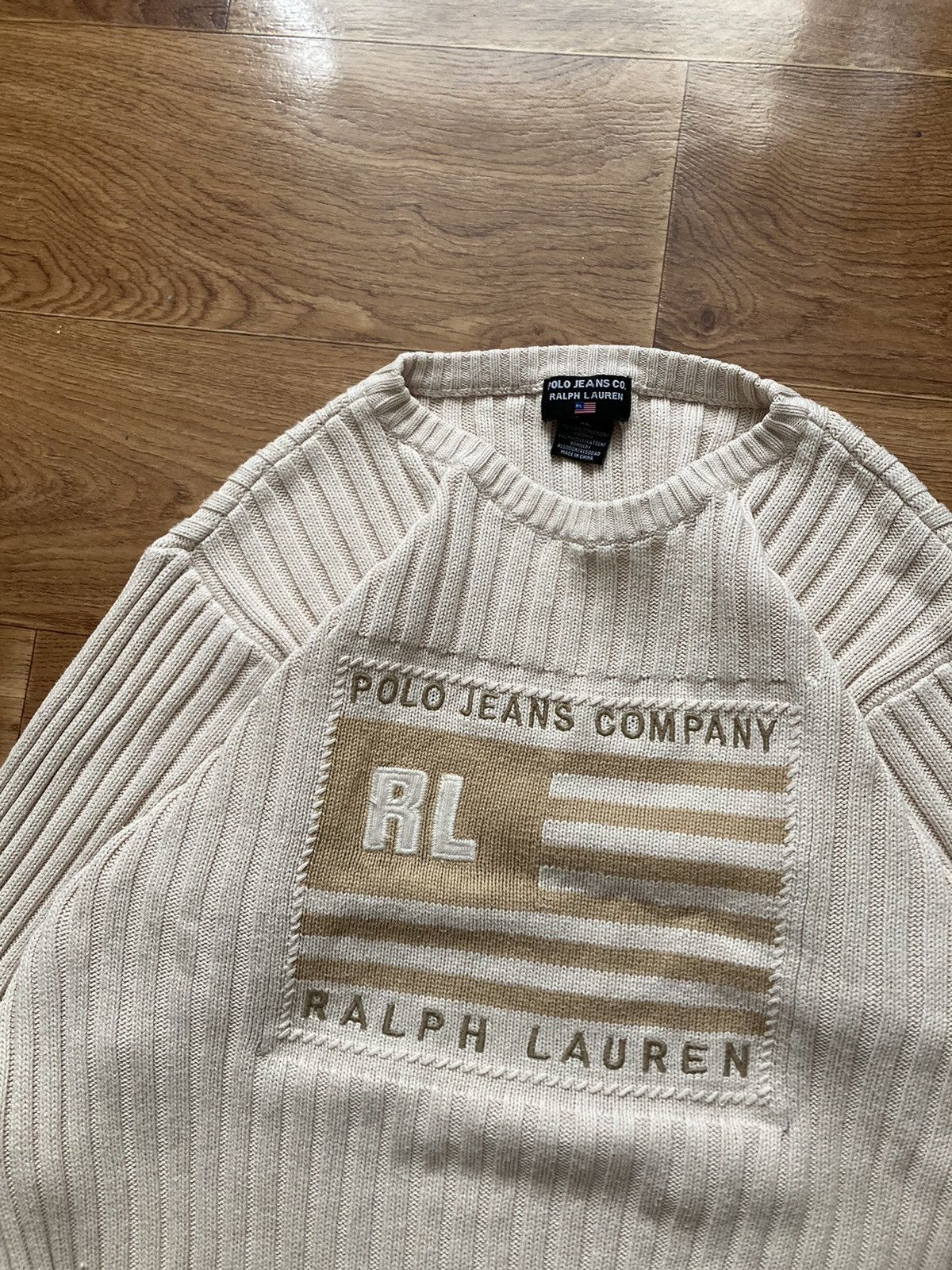 Other Vintage 90’s polo jeans Ralph Lauren ribbed sweater L y2k Size US L / EU 52-54 / 3 - 3 Thumbnail