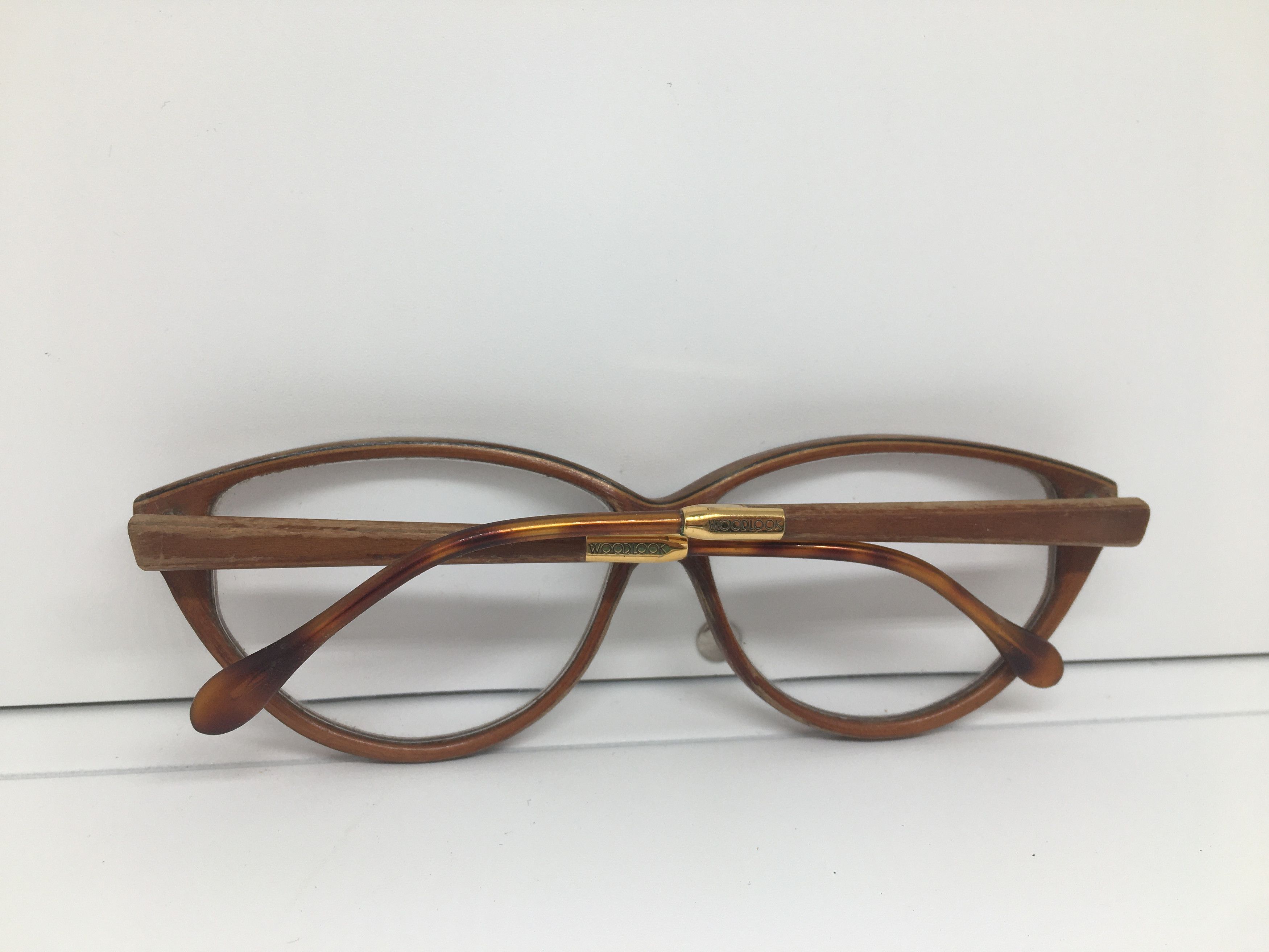 Vintage Vintage WOODLOOK Paris 2649 WOOD Eyeglasses Frame Size ONE SIZE - 8 Thumbnail