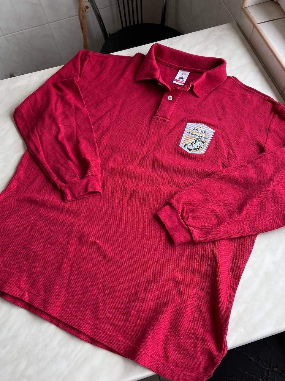 Designer × Rolex Rolex Vintage Polo long sleeve shirt button up horse racing Size US L / EU 52-54 / 3 - 2 Thumbnail