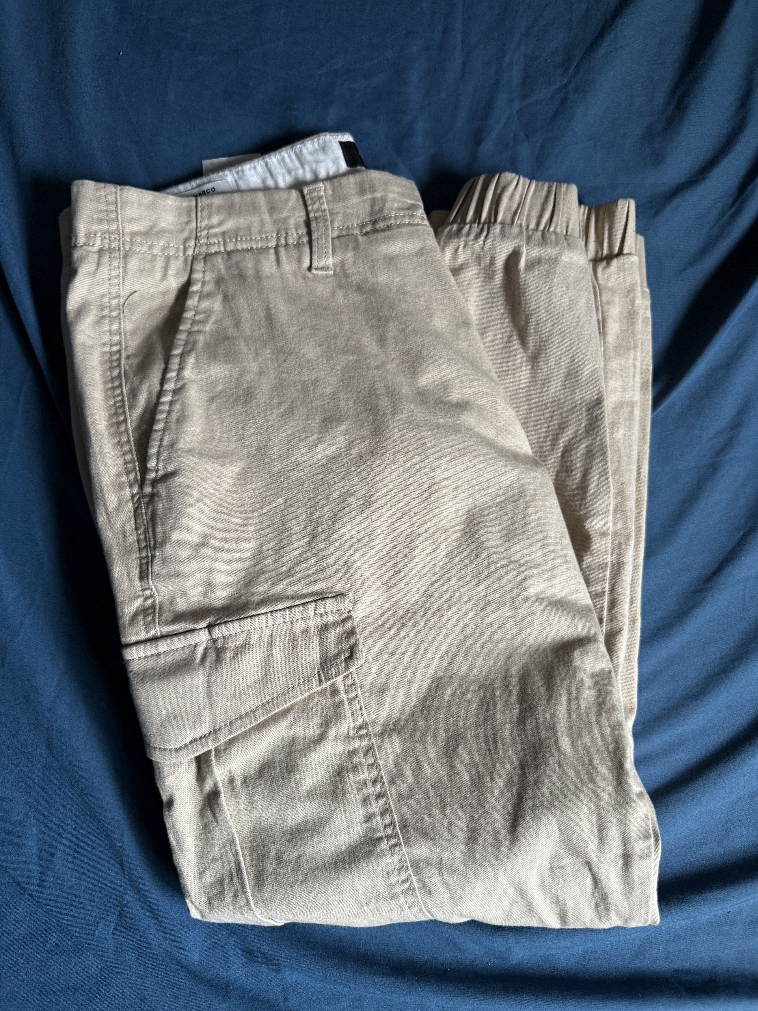 Jack & Jones JACK & JONES Slim Marco Beige Cargo Pants Joggers Mens 34x30 Size US 34 / EU 50 - 1 Thumbnail