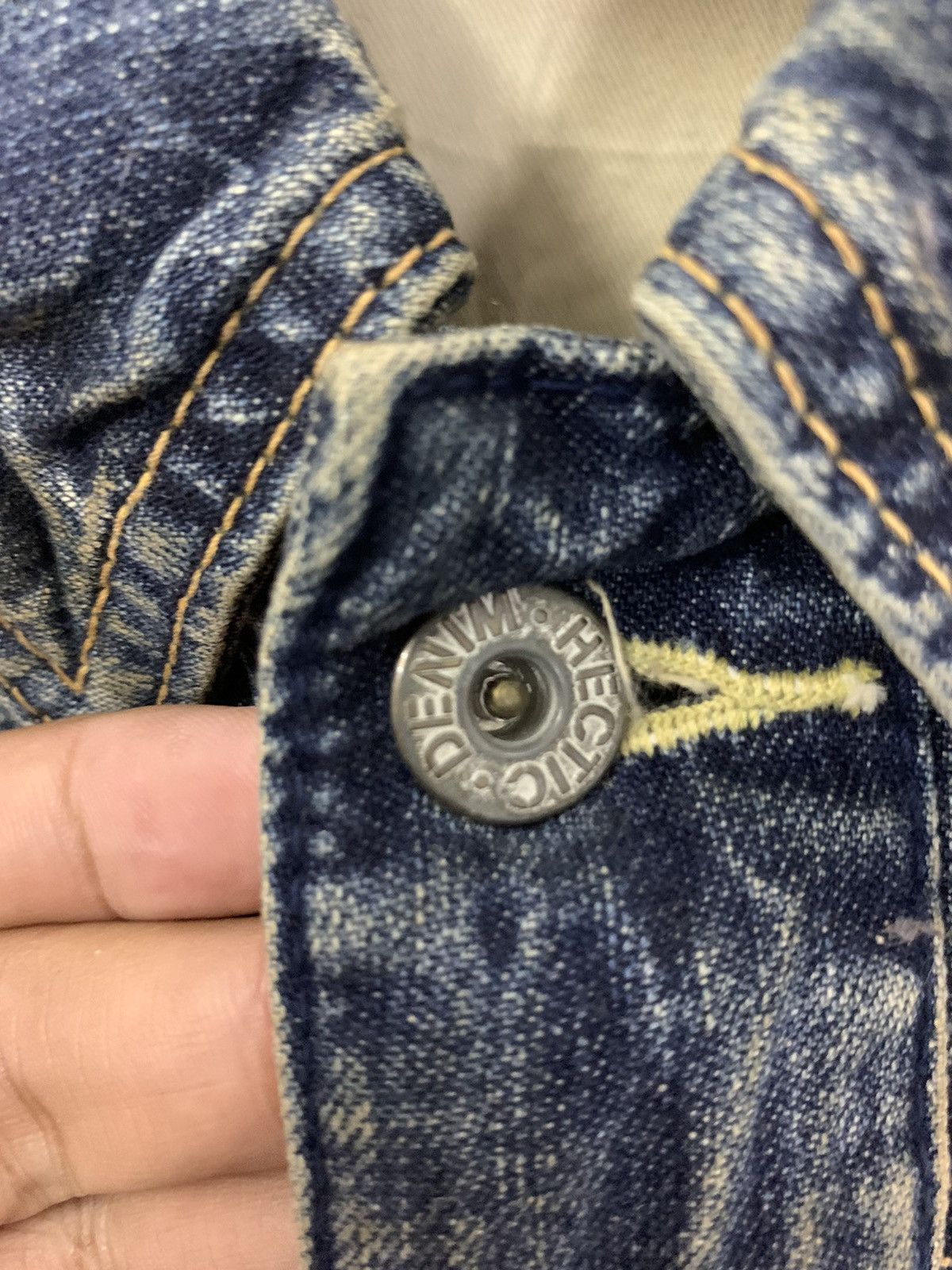 MasterPiece Japanese Brand MASTERPIECE Washed Rusty Denim Jacket Size US L / EU 52-54 / 3 - 8 Thumbnail