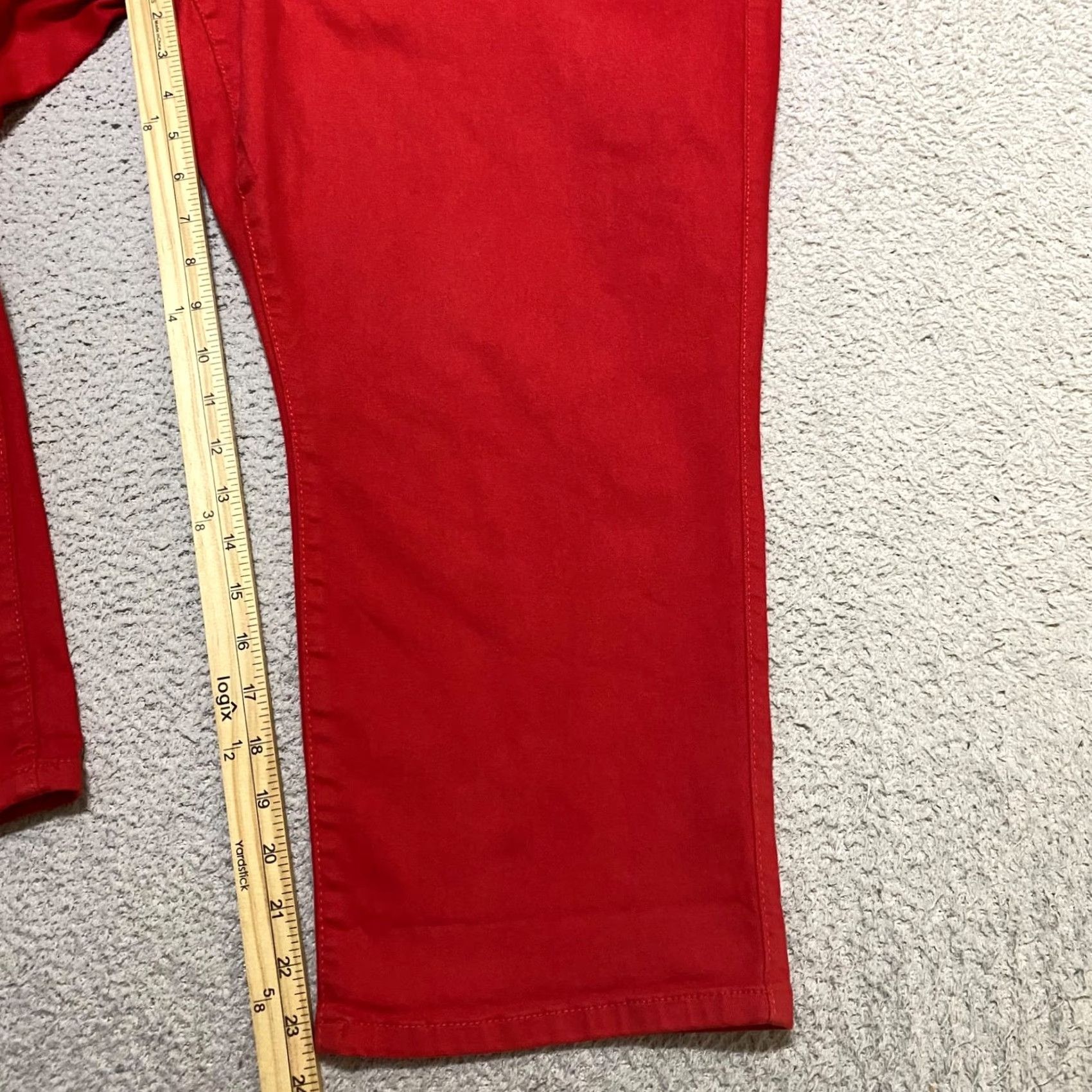 Torrid Torrid Jeans Plus 24 Red Denim High Rise Jegging 5-Pocket Stretch Cotton Polyester Spandex Vintage: No Size 42" / US 20 - 6 Thumbnail