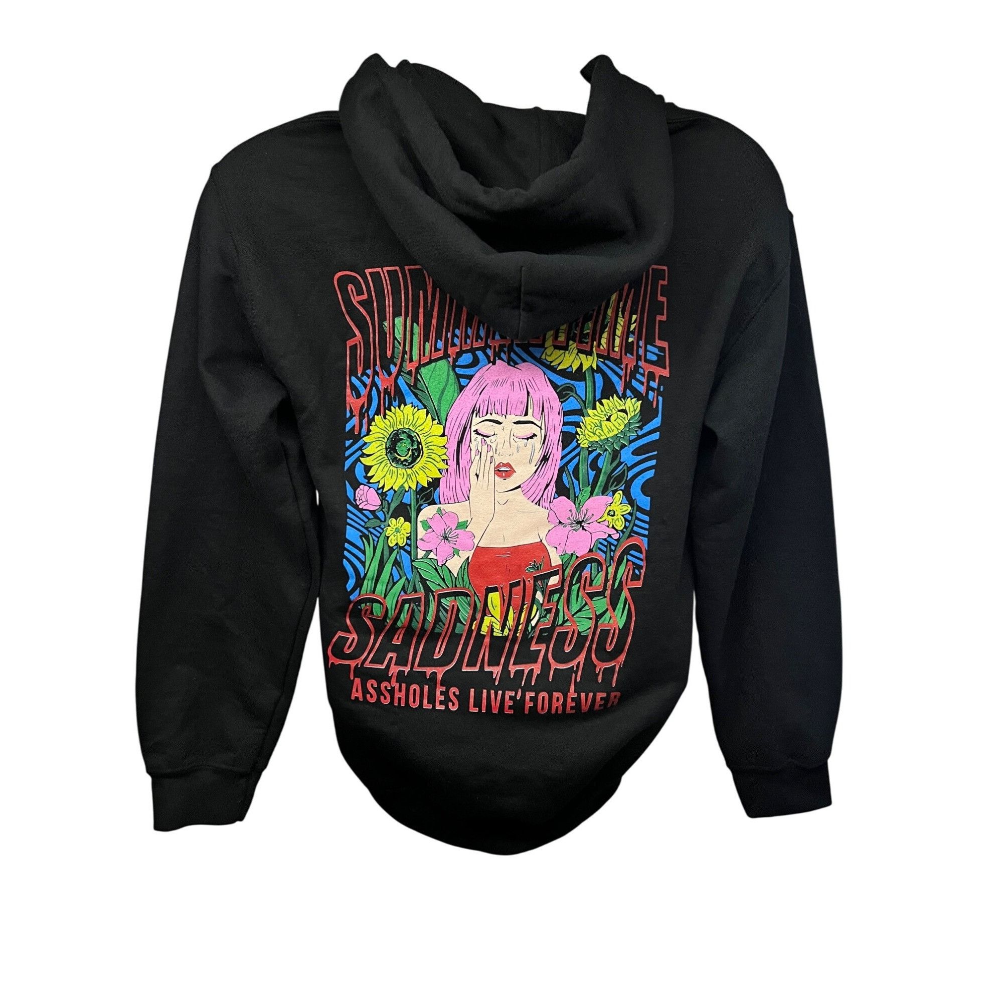 Other Assholes*s Live Forever Mens Black Pullover Graphic Hoodie S Size US S / EU 44-46 / 1 - 1 Thumbnail